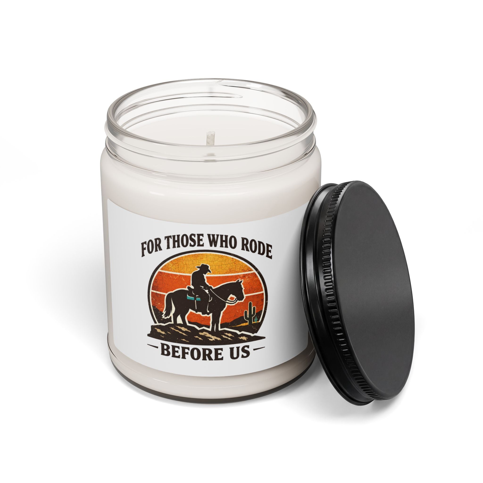 For Those Who Rode Before Us Soy Candle, Western Americana, Vintage Cowboy