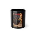 Guard Bee Black Coffee Mug — 11oz Funny Security Bee Design
