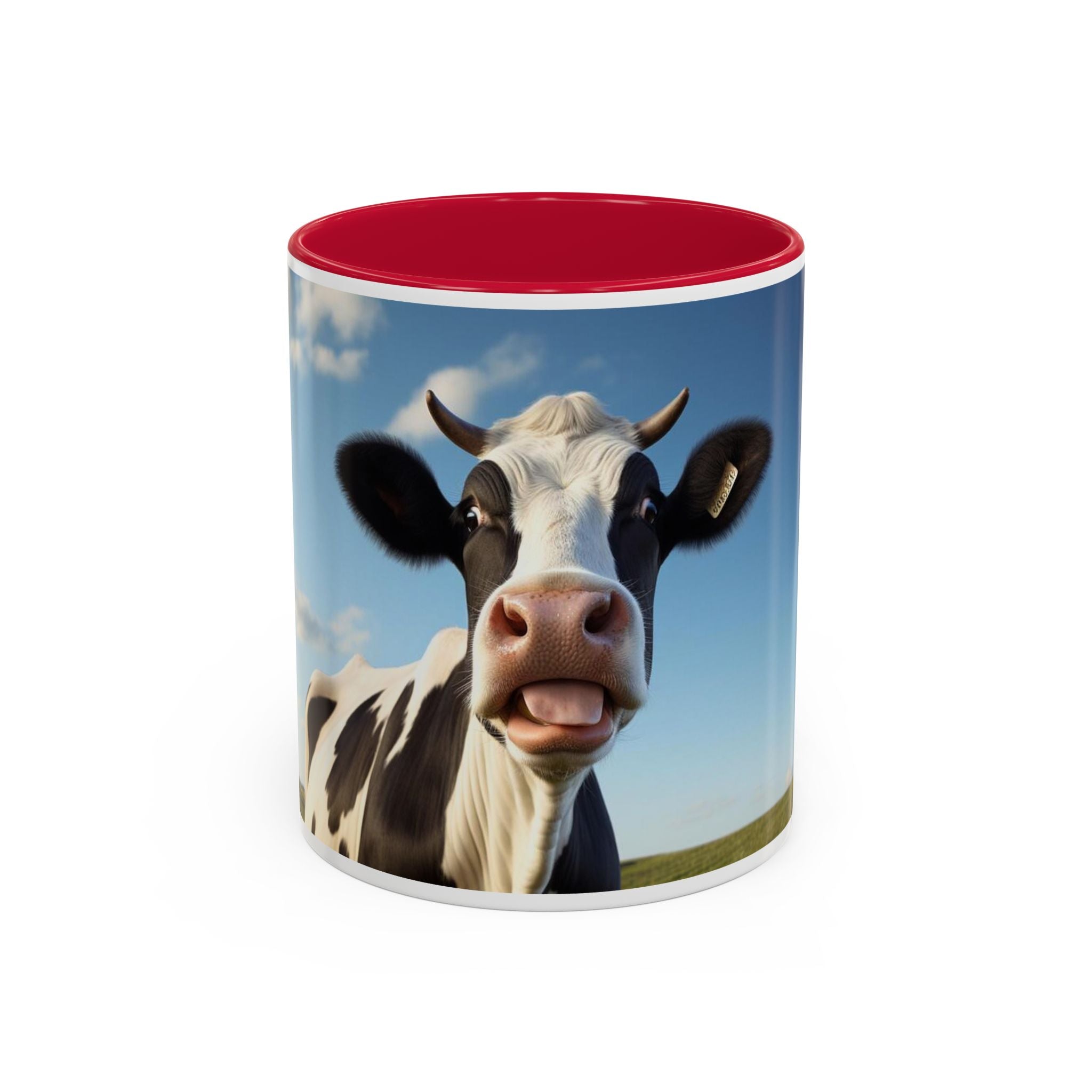 Cow Coffee Mug — Cute Cow Photo Ceramic Mug (11oz & 15oz)