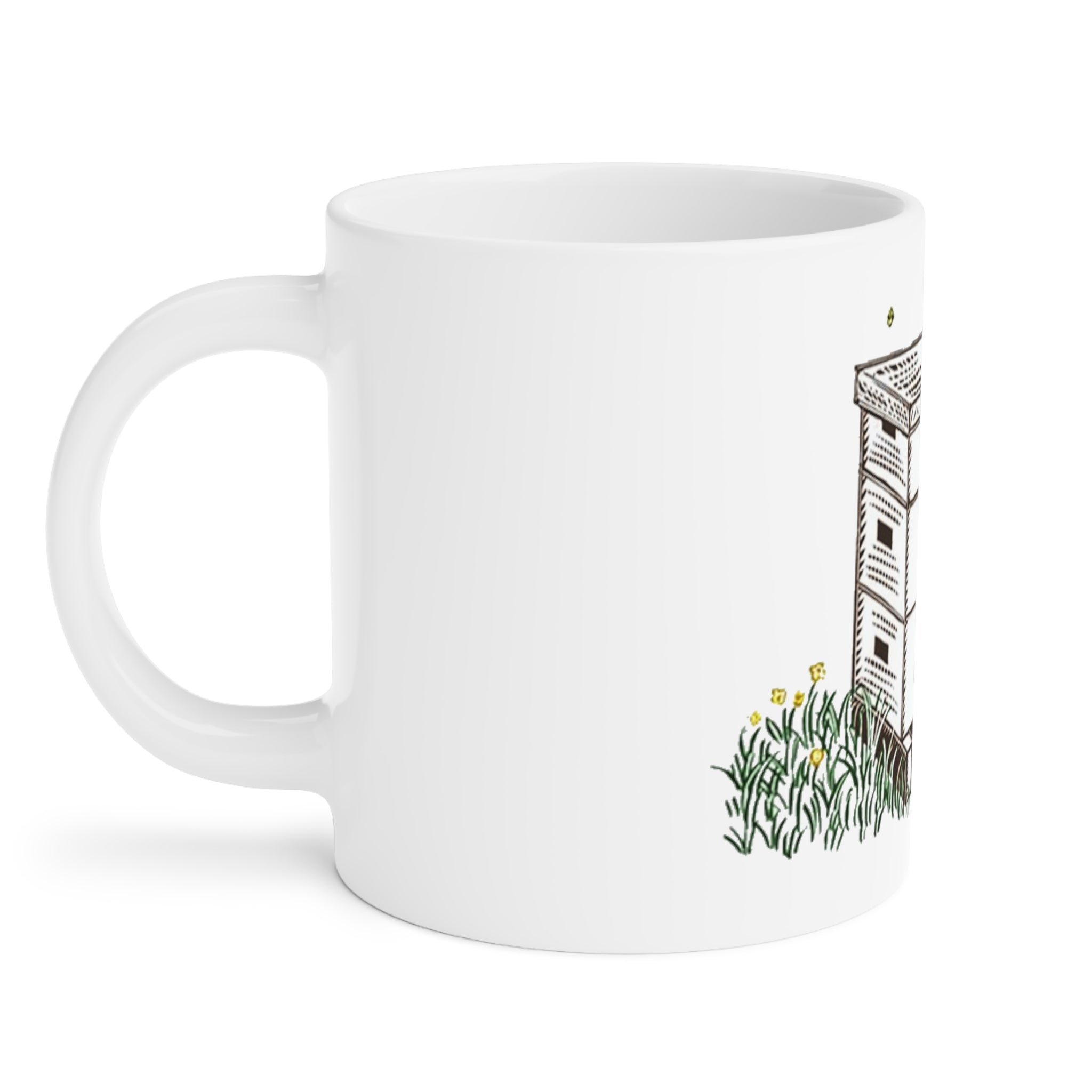 Beehive 'My Happy Place' Ceramic Mug — Beekeeper Gift