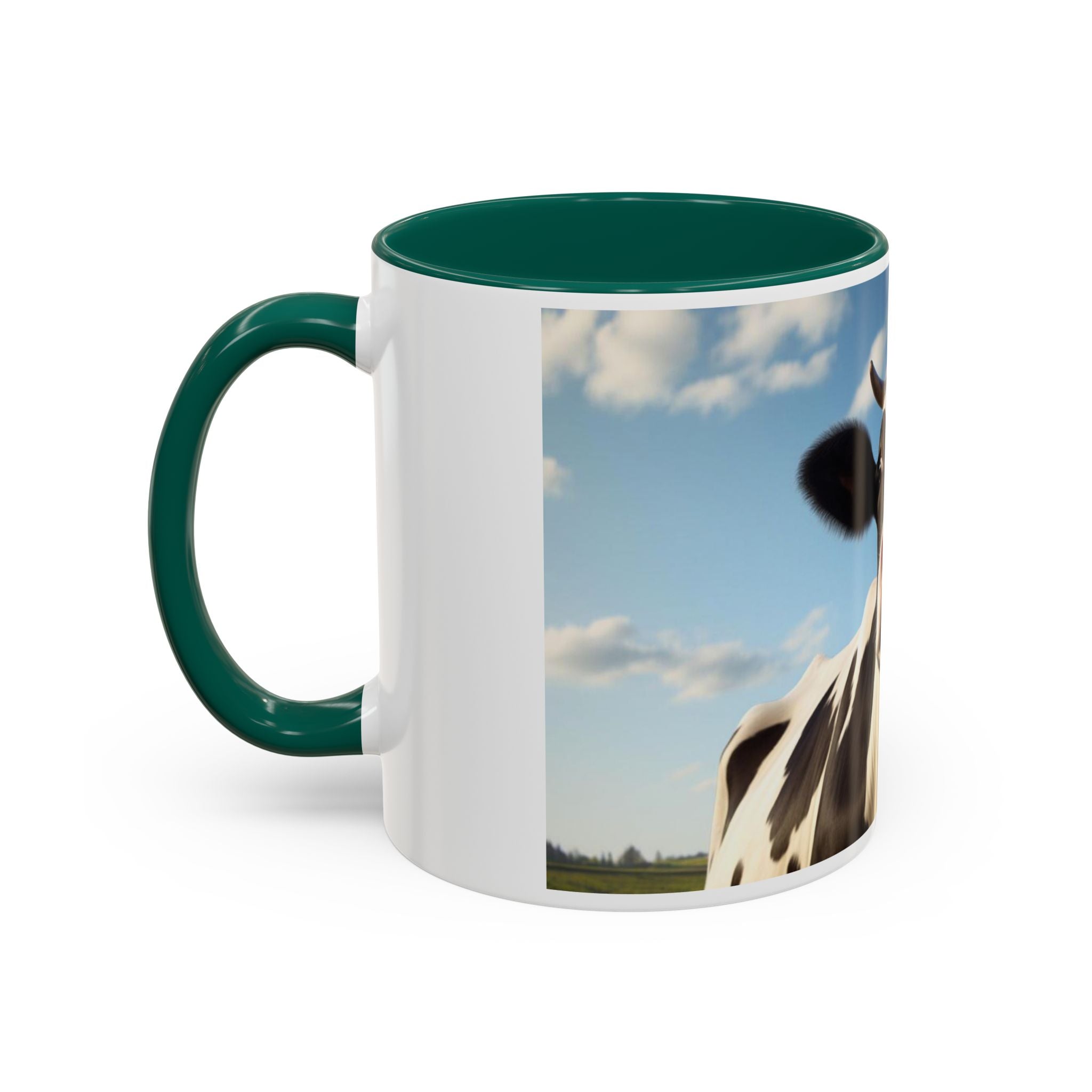 Cow Coffee Mug — Cute Cow Photo Ceramic Mug (11oz & 15oz)