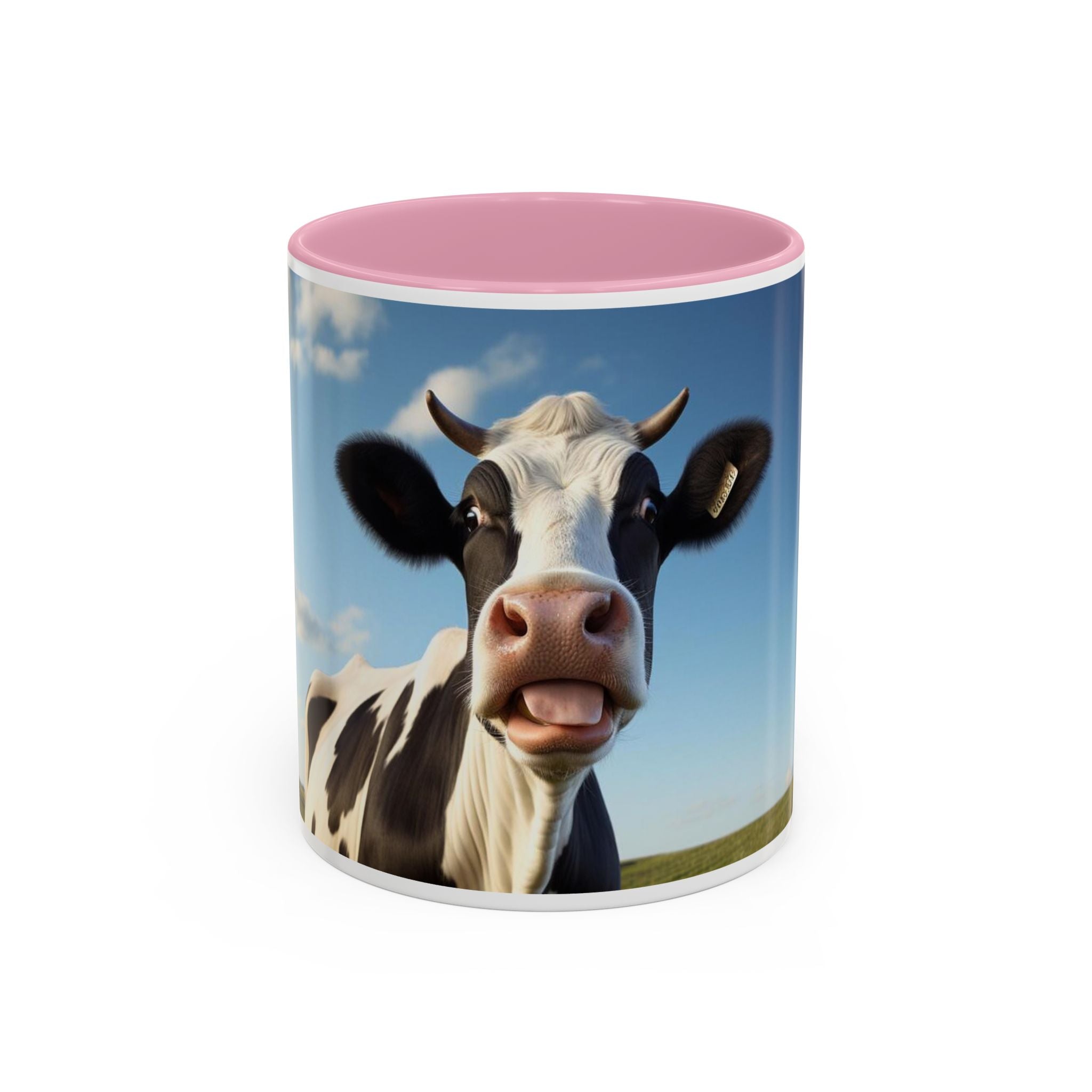 Cow Coffee Mug — Cute Cow Photo Ceramic Mug (11oz & 15oz)