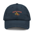 Beekeeper Embroidered Distressed Dad Hat — Vintage Beekeeping Cap