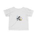 Infant Tee — Cute Chick at Piano “Bach, Bach, Bach!” Baby T-Shirt