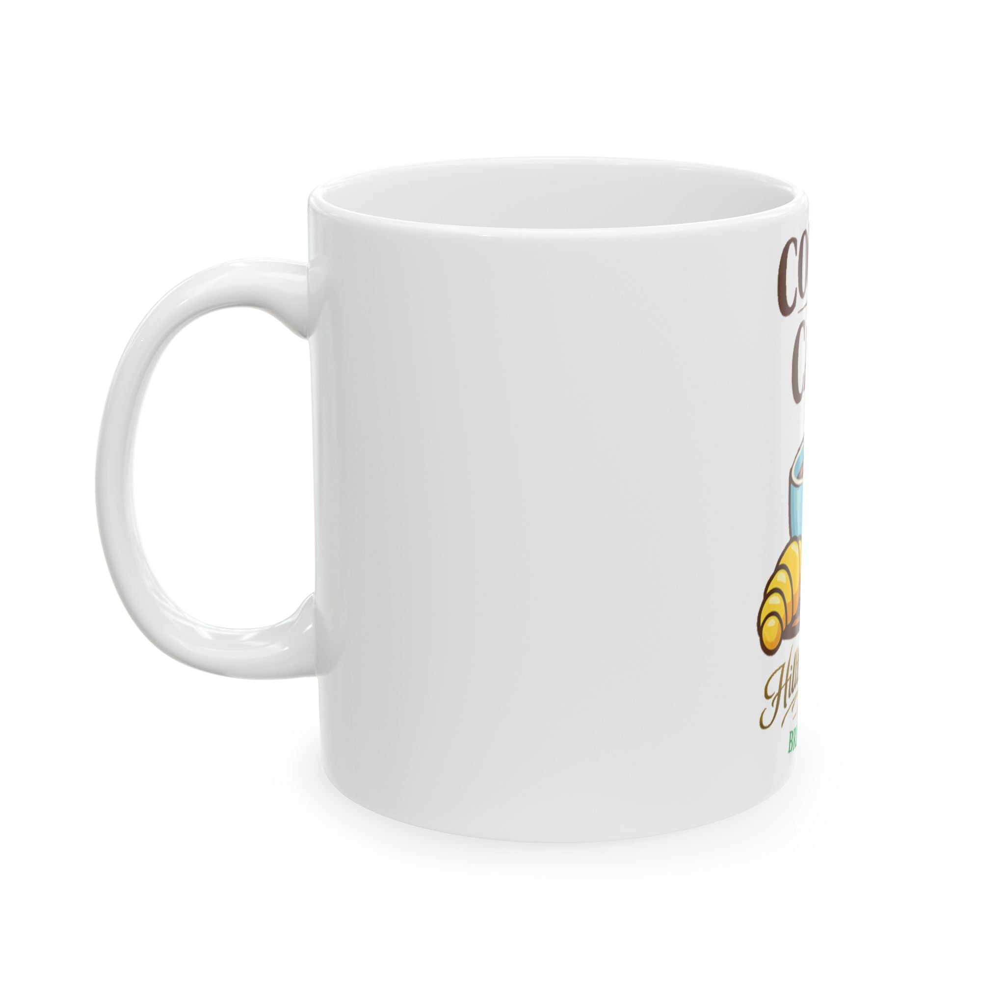 Coffee and Cake Ceramic Mug, (11oz, 15oz)