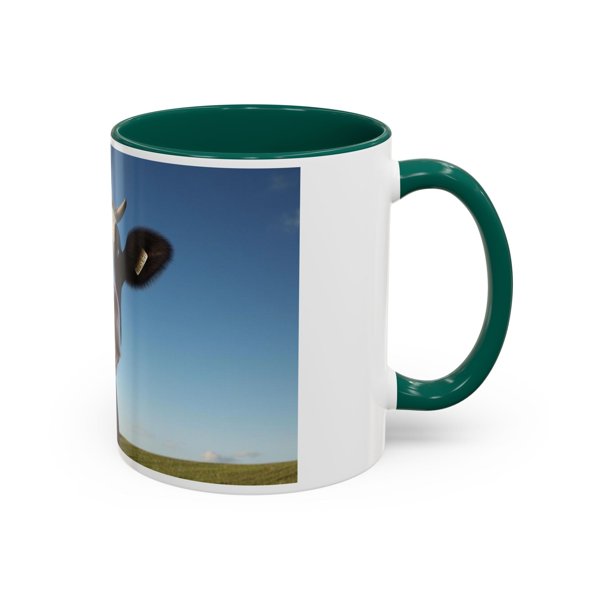 Cow Coffee Mug — Cute Cow Photo Ceramic Mug (11oz & 15oz)