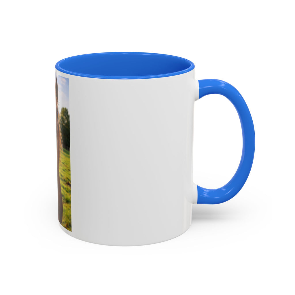 Funny Smiling Horse Coffee Mug – Cute Farm Animal 11oz/15oz Gift