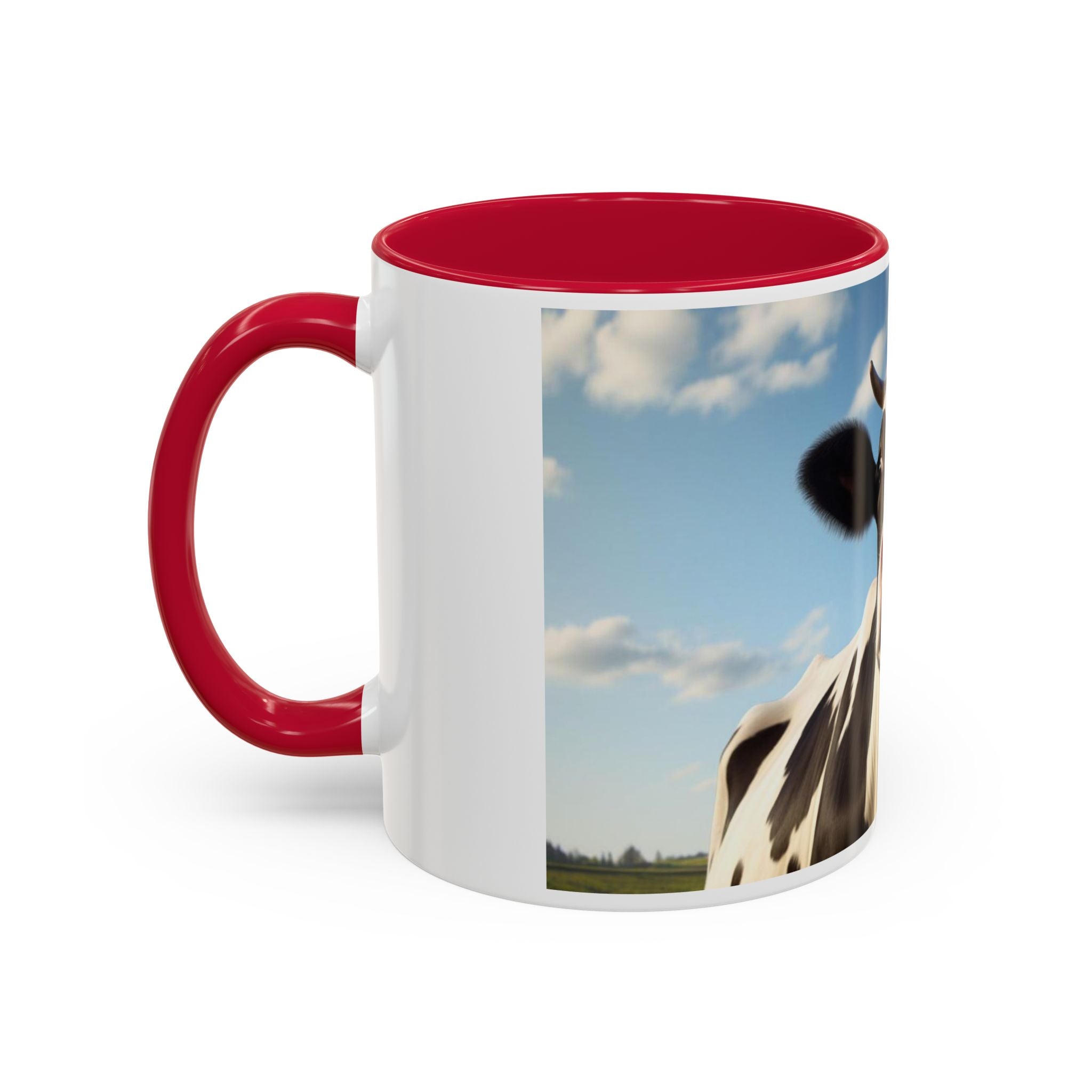 Cow Coffee Mug — Cute Cow Photo Ceramic Mug (11oz & 15oz)