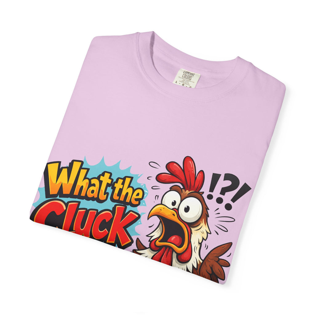 What the Cluck! Funny Chicken Graphic T-Shirt — Humorous Farm Animal Tee