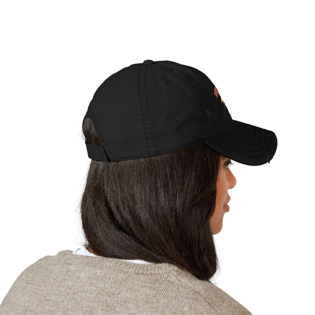 Beekeeper Embroidered Distressed Dad Hat — Vintage Beekeeping Cap