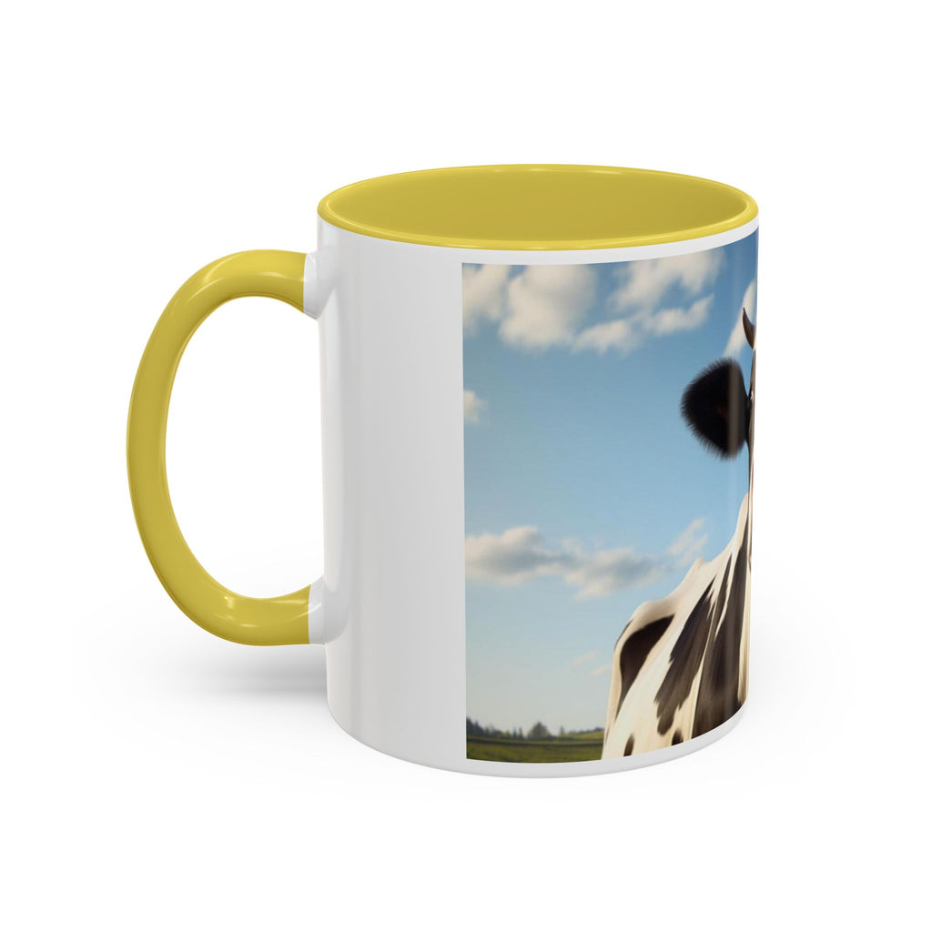 Cow Coffee Mug — Cute Cow Photo Ceramic Mug (11oz & 15oz)