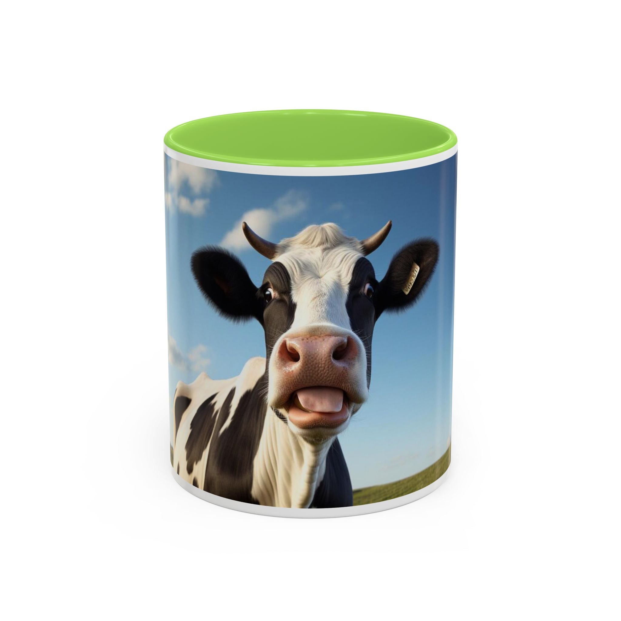 Cow Coffee Mug — Cute Cow Photo Ceramic Mug (11oz & 15oz)