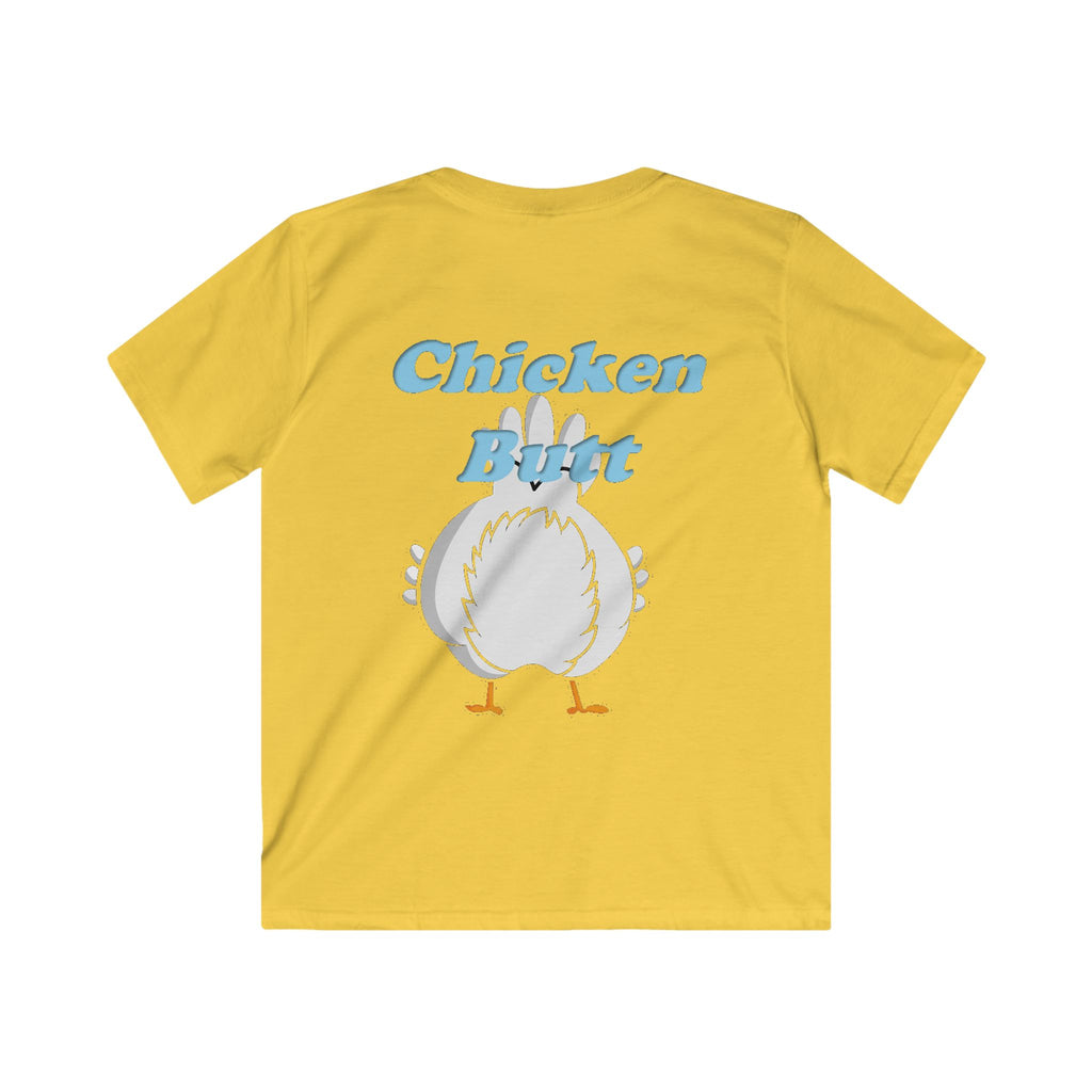 Kids Tee — "Guess What?" "Chicken Butt" Cute Graphic Shirt