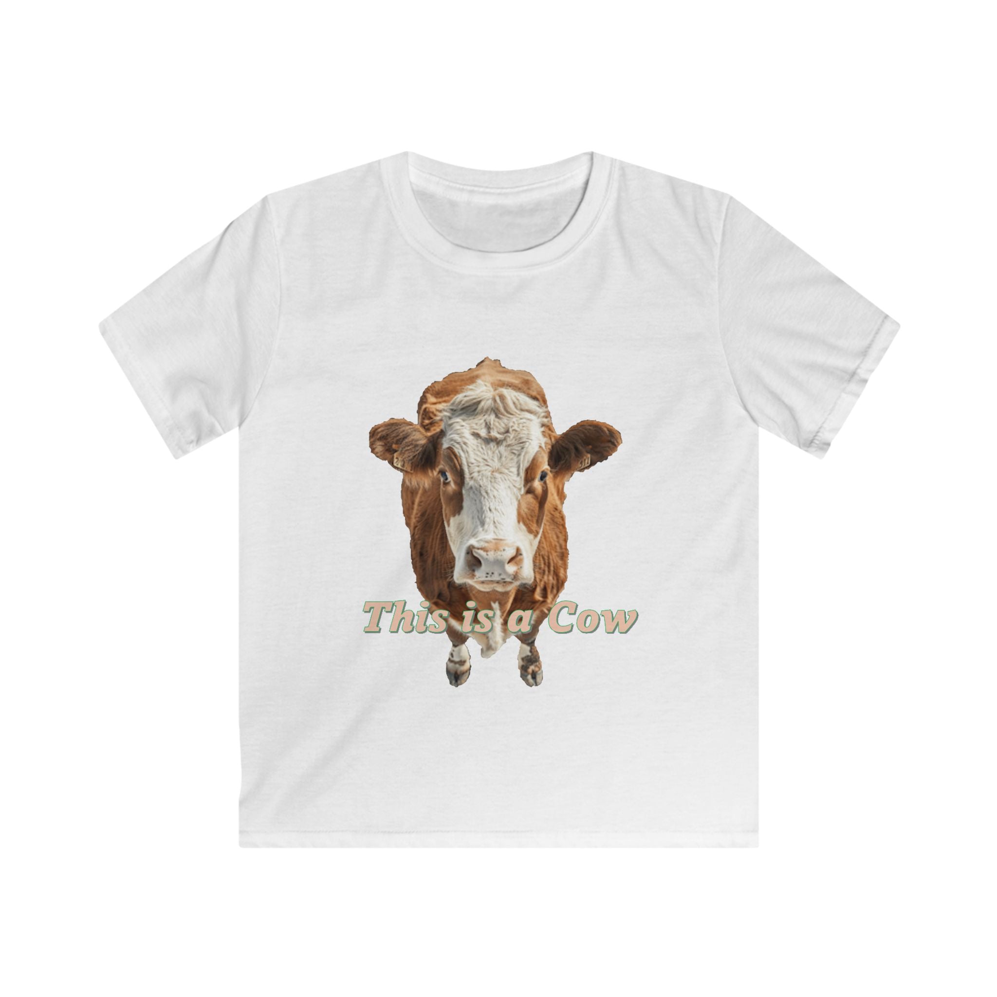 Kids Cow Graphic Tee — "This is a Cow / This is the Rest of It" Cute Farm Animal T‑Shirt for Children