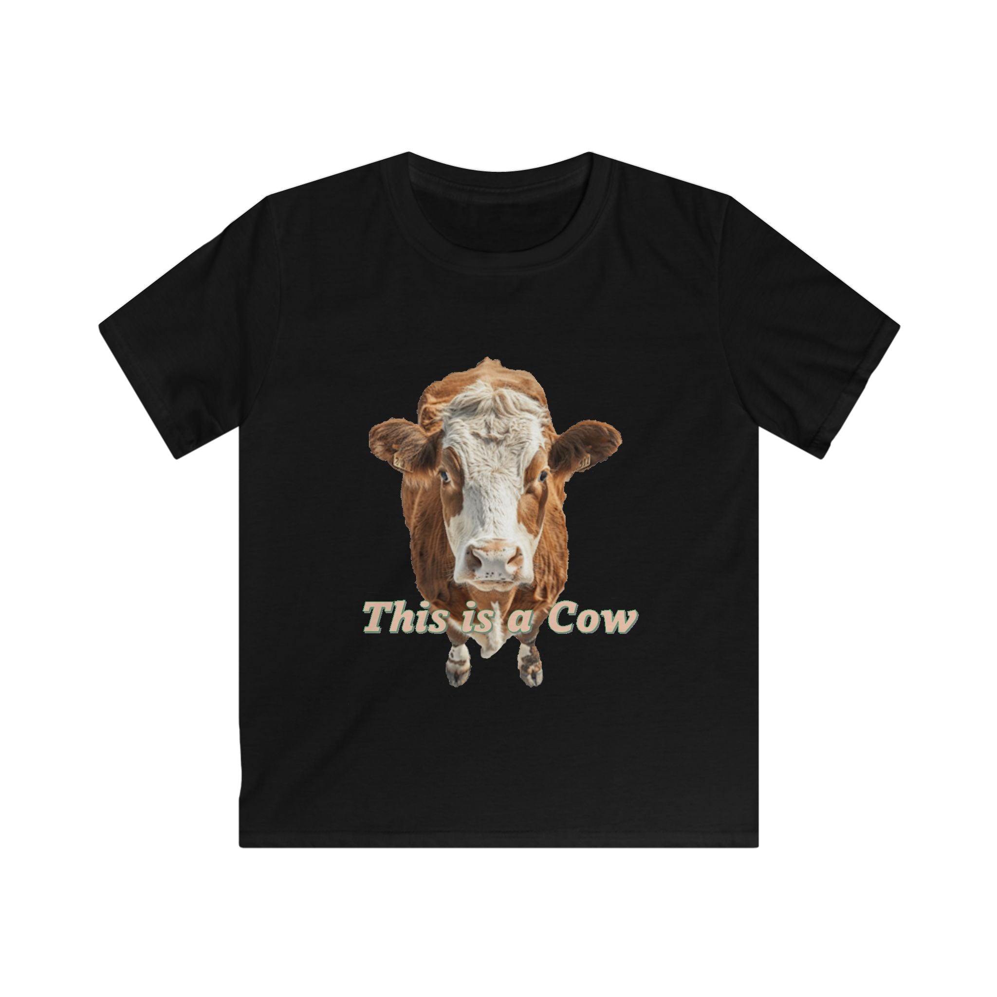 Kids Cow Graphic Tee — "This is a Cow / This is the Rest of It" Cute Farm Animal T‑Shirt for Children