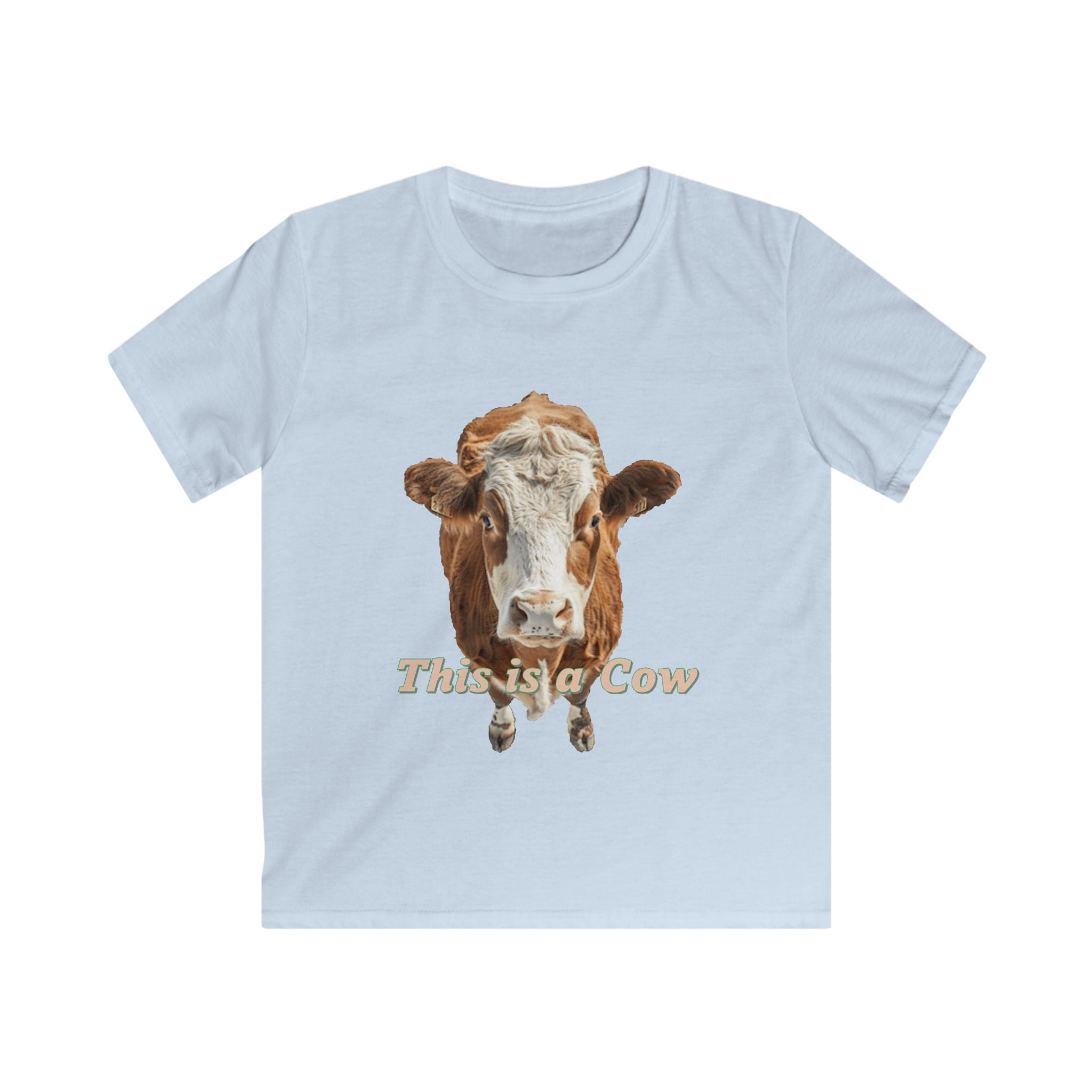 Kids Cow Graphic Tee — "This is a Cow / This is the Rest of It" Cute Farm Animal T‑Shirt for Children