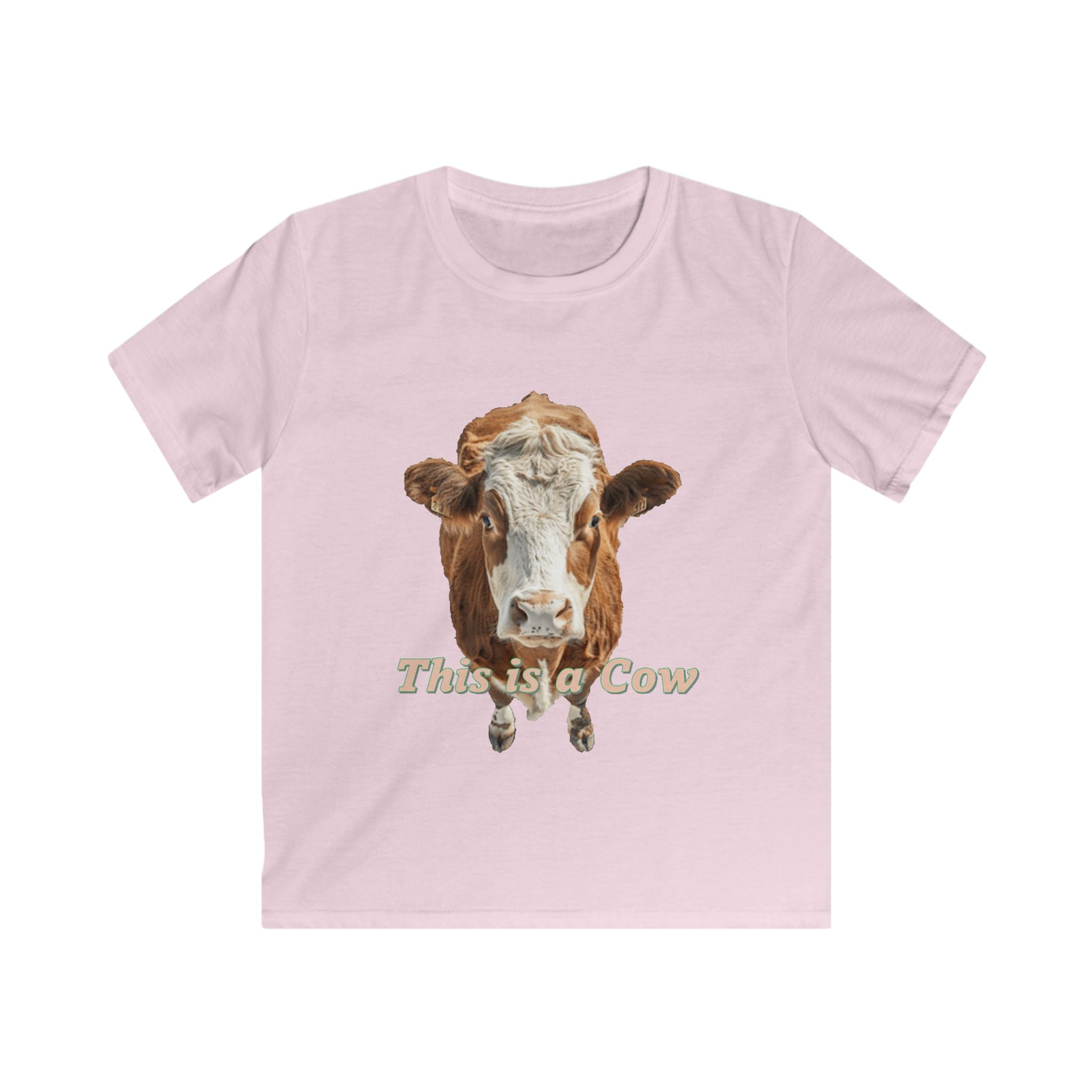 Kids Cow Graphic Tee — "This is a Cow / This is the Rest of It" Cute Farm Animal T‑Shirt for Children