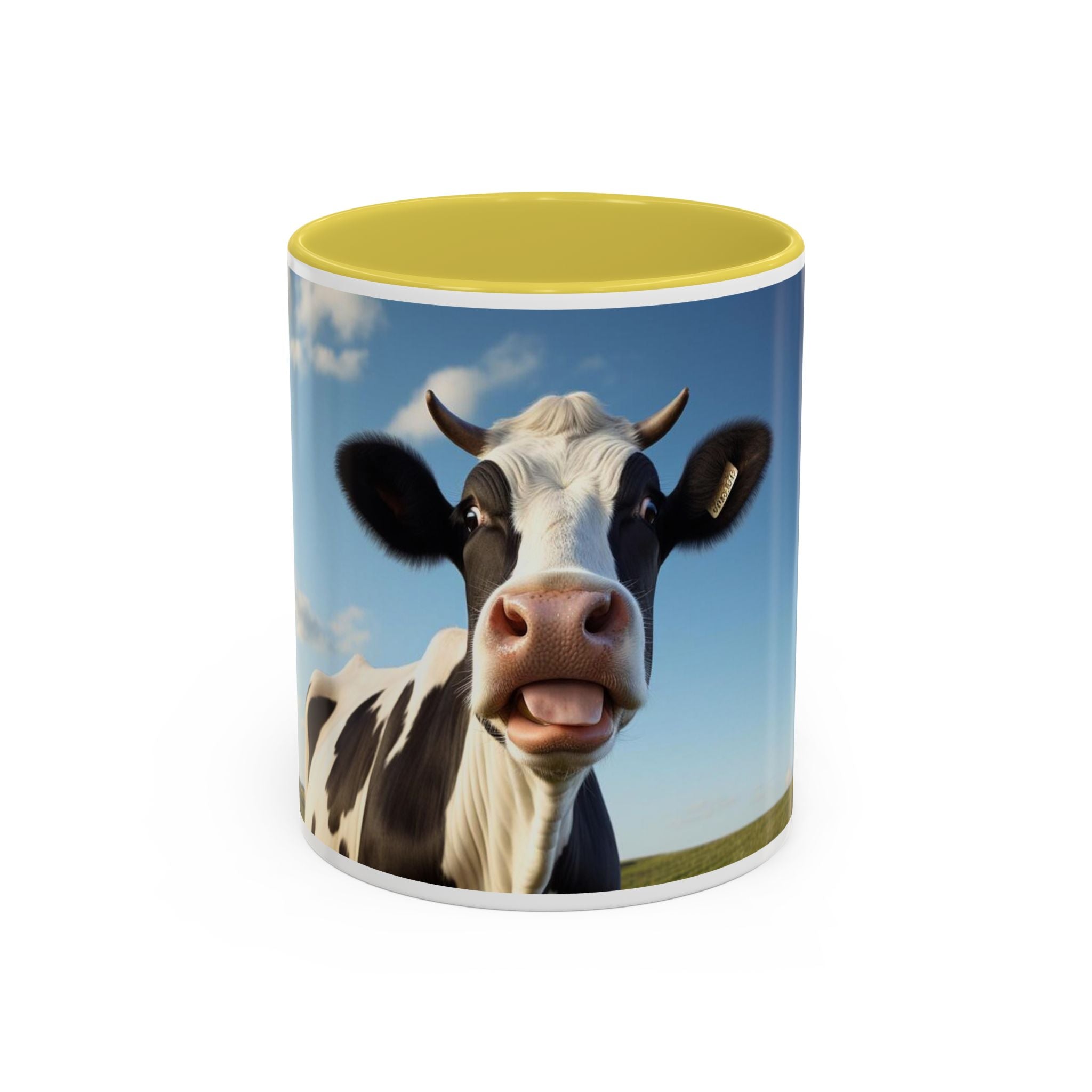 Cow Coffee Mug — Cute Cow Photo Ceramic Mug (11oz & 15oz)