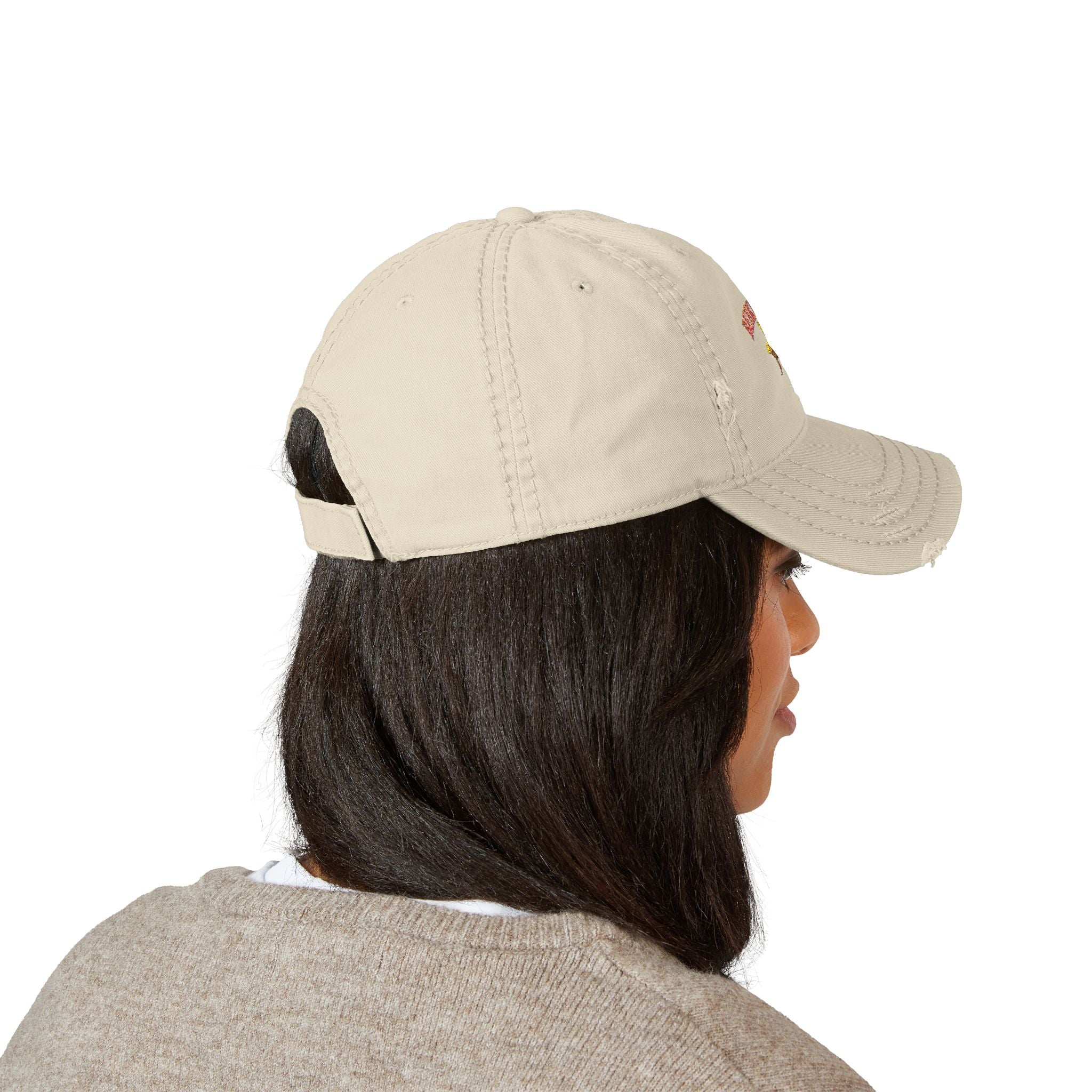 Beekeeper Embroidered Distressed Dad Hat — Vintage Beekeeping Cap