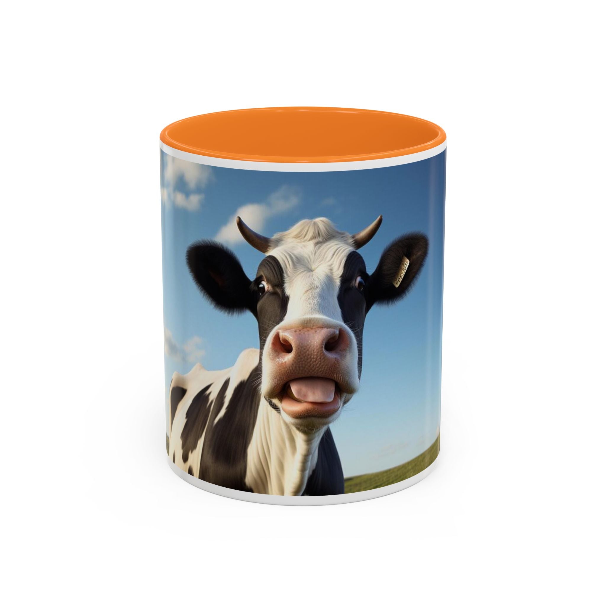 Cow Coffee Mug — Cute Cow Photo Ceramic Mug (11oz & 15oz)