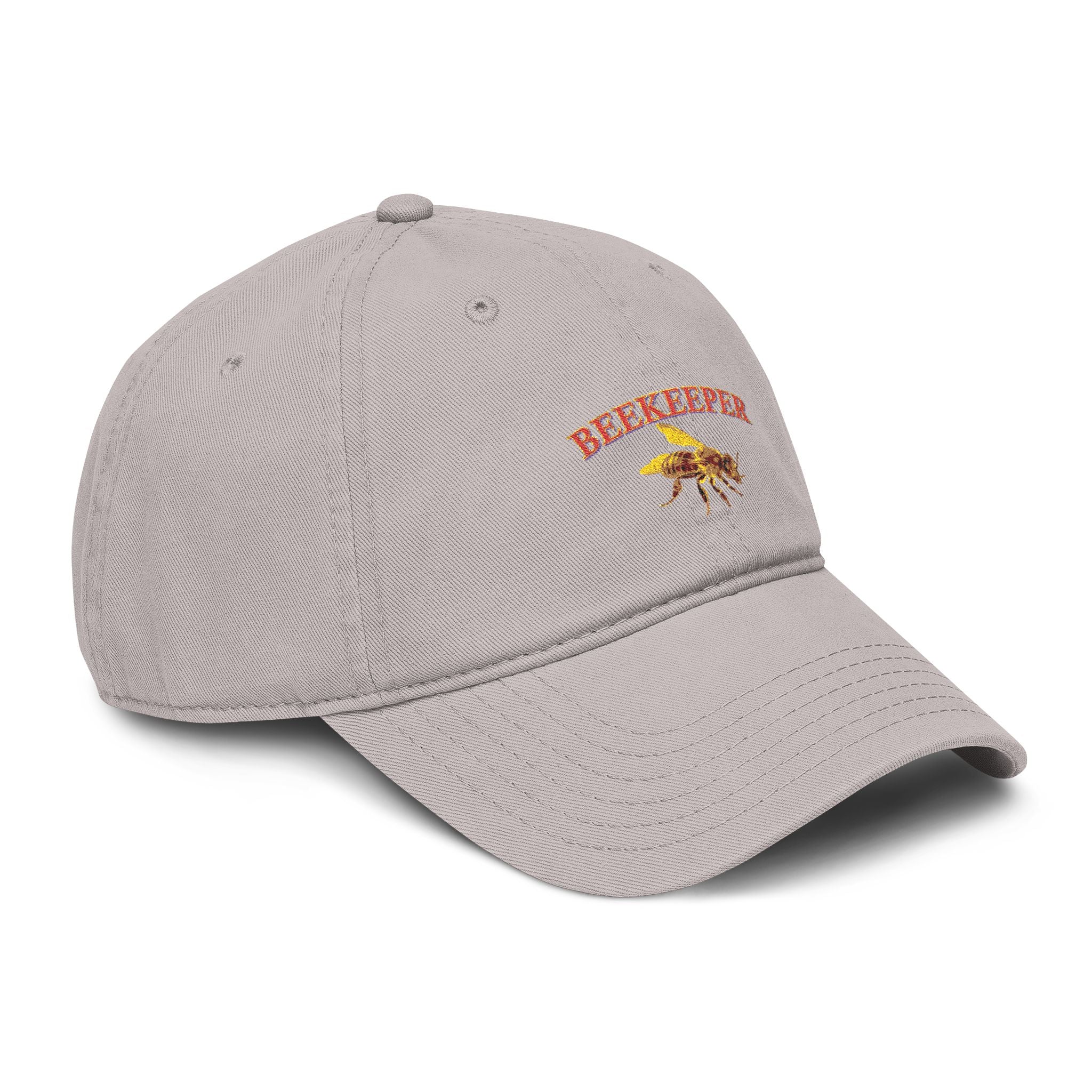 Beekeeper Embroidered Washed Baseball Cap