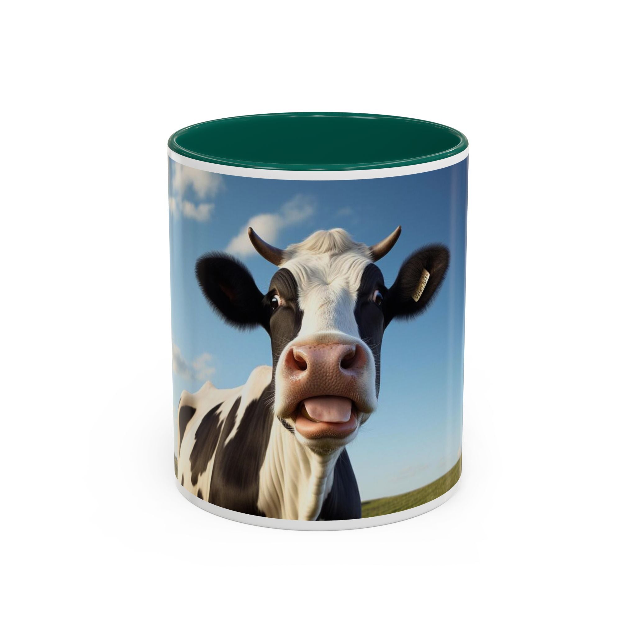 Cow Coffee Mug — Cute Cow Photo Ceramic Mug (11oz & 15oz)