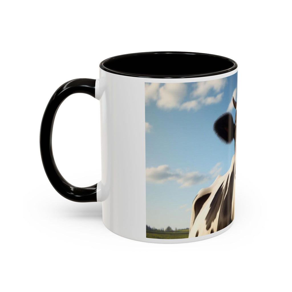 Cow Coffee Mug — Cute Cow Photo Ceramic Mug (11oz & 15oz)
