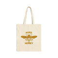 Pure Honey Bee Canvas Tote — Eco Grocery & Market Bag