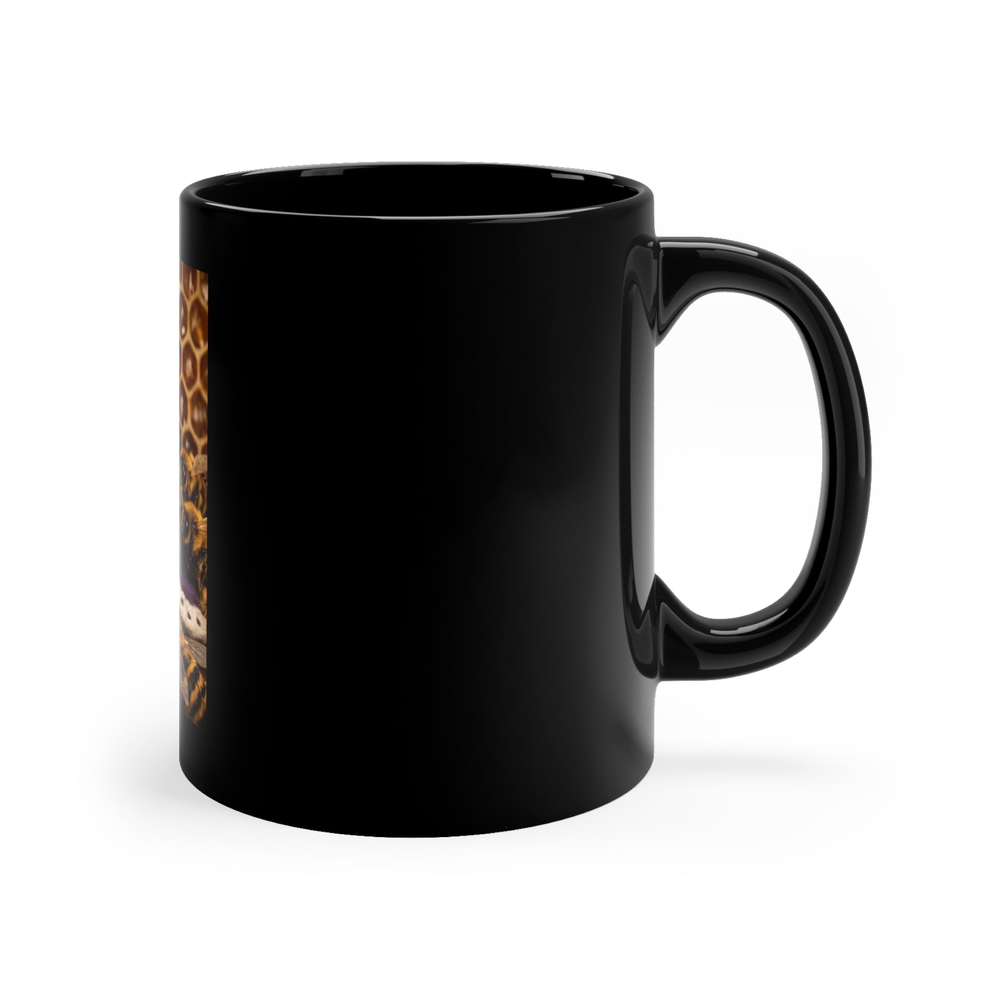 Queen Bee Coffee Mug — “It’s Good to Be The Queen” 11oz Black Ceramic