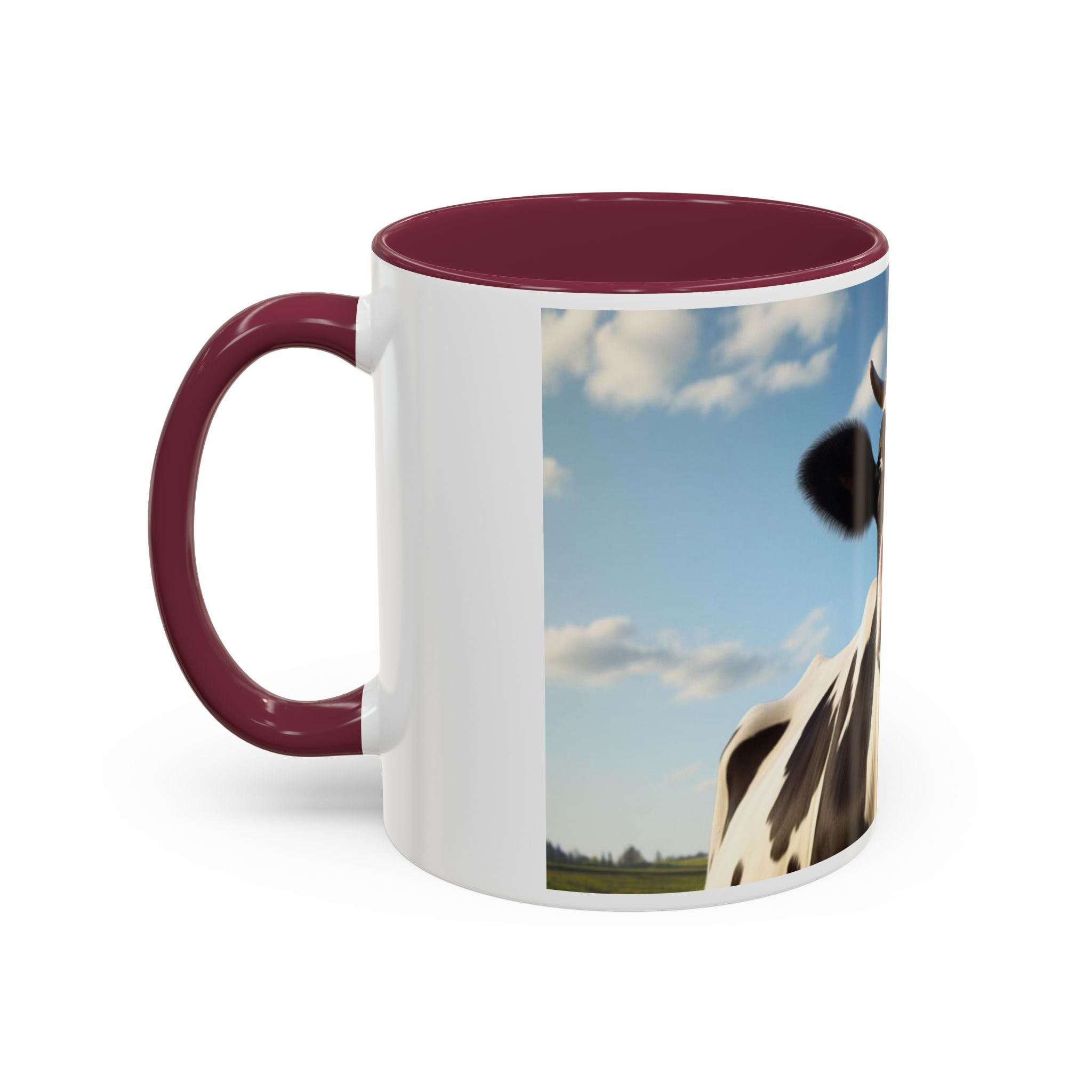 Cow Coffee Mug — Cute Cow Photo Ceramic Mug (11oz & 15oz)