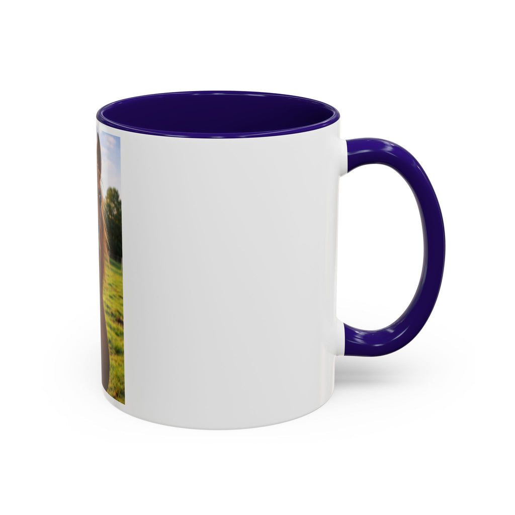 Funny Smiling Horse Coffee Mug – Cute Farm Animal 11oz/15oz Gift
