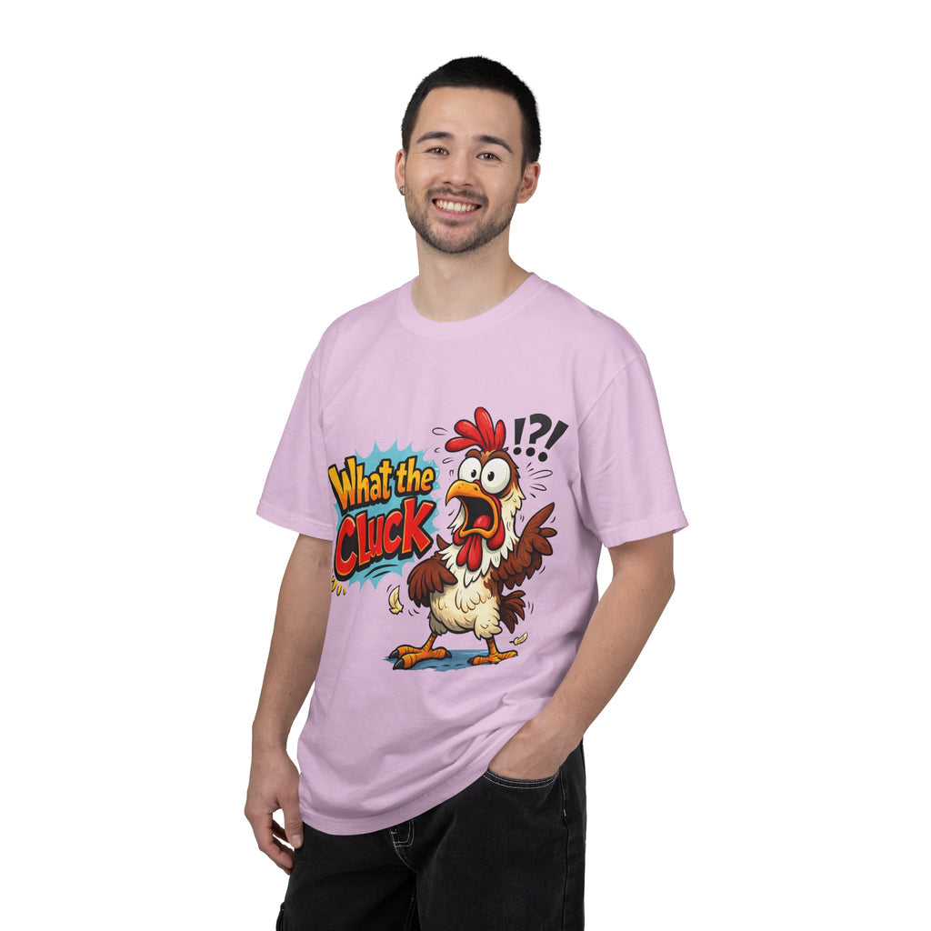 What the Cluck! Funny Chicken Graphic T-Shirt — Humorous Farm Animal Tee