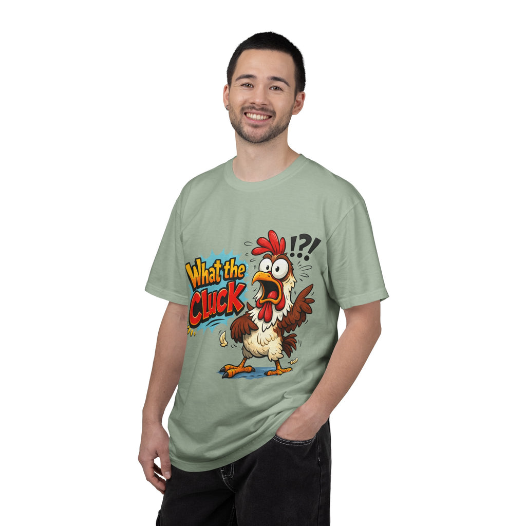 What the Cluck! Funny Chicken Graphic T-Shirt — Humorous Farm Animal Tee