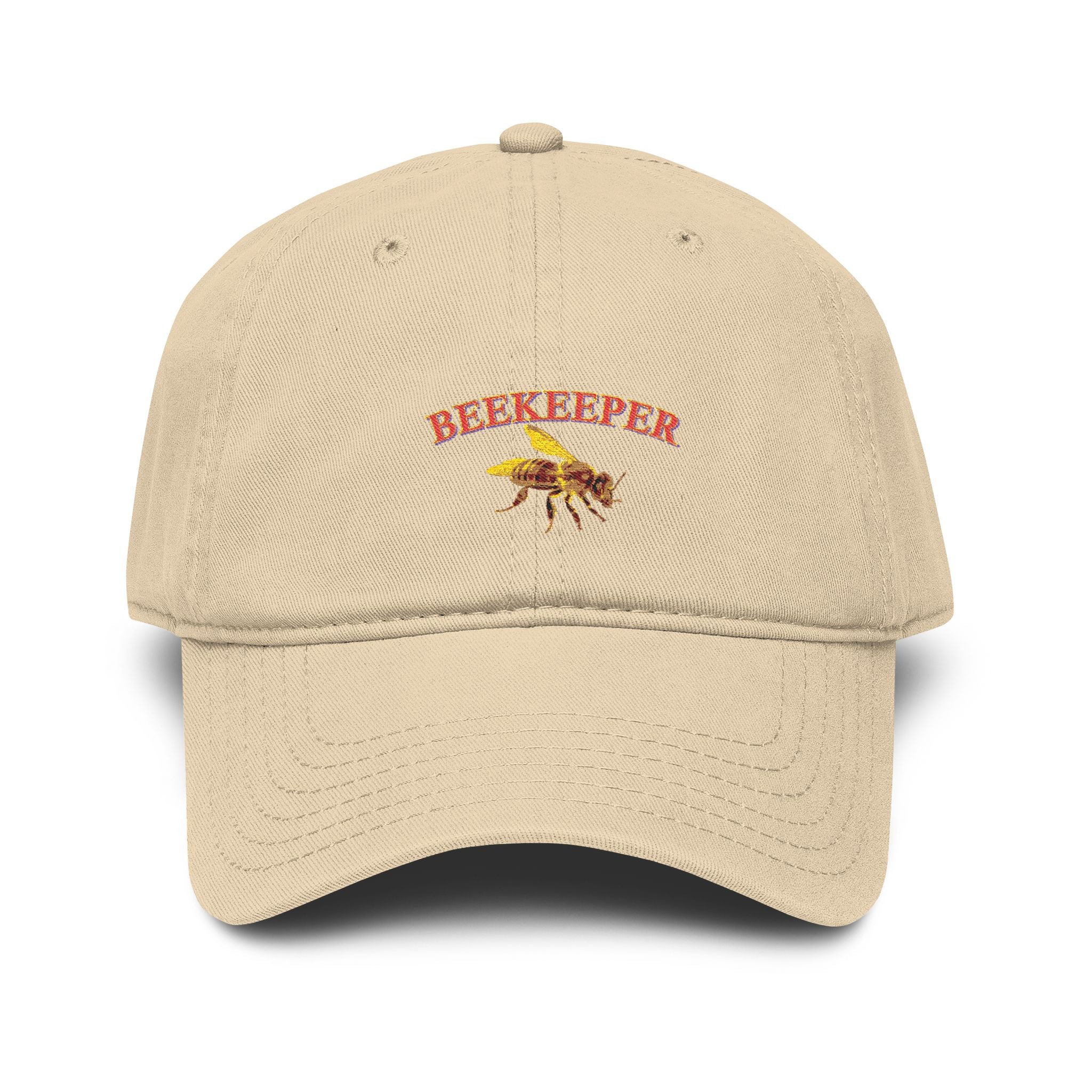 Beekeeper Embroidered Washed Baseball Cap