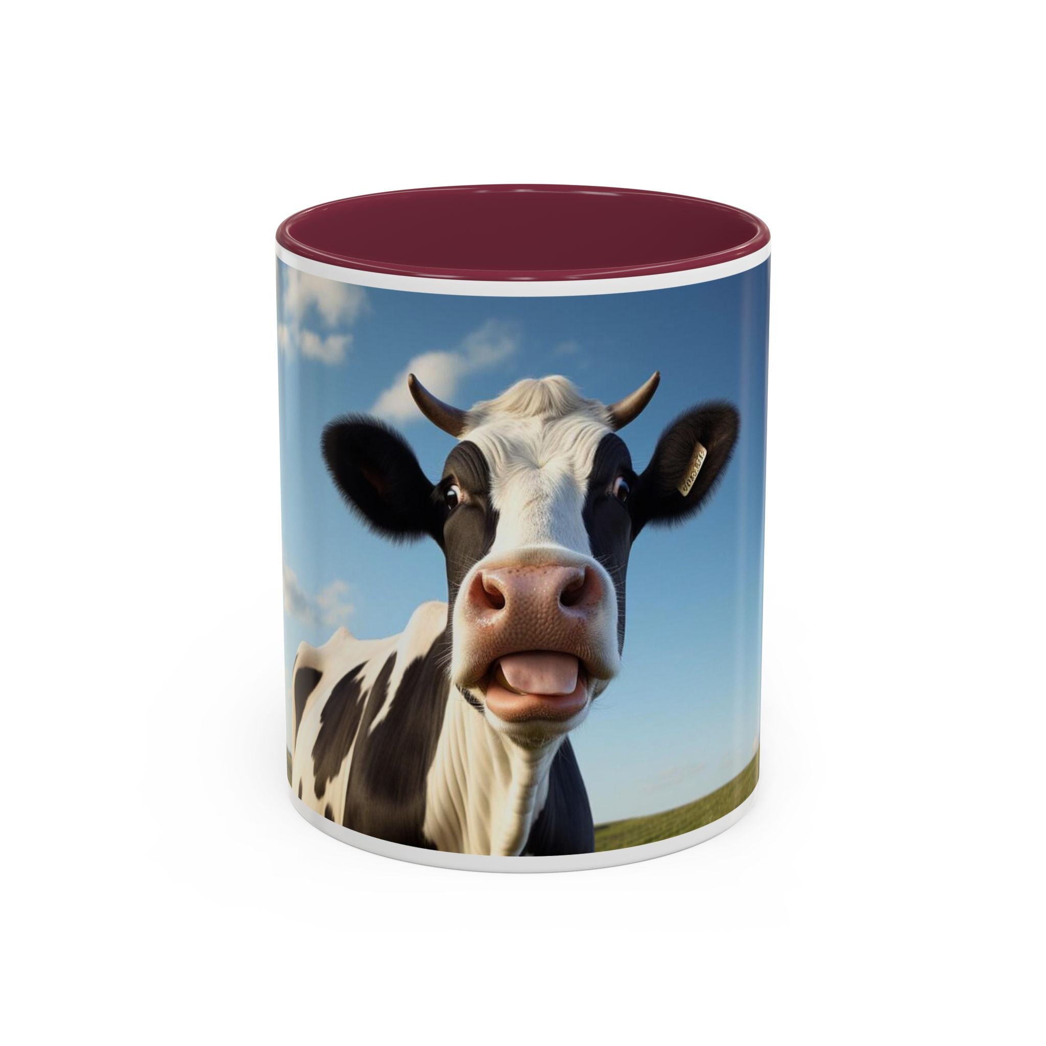 Cow Coffee Mug — Cute Cow Photo Ceramic Mug (11oz & 15oz)
