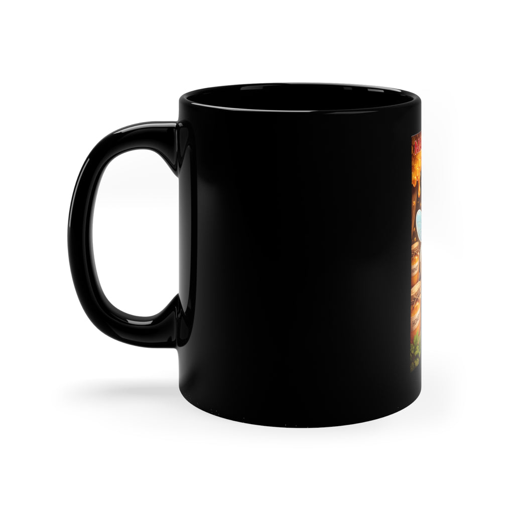 Making Honey Black Coffee Mug — Cute Bee Honey Jar 11oz