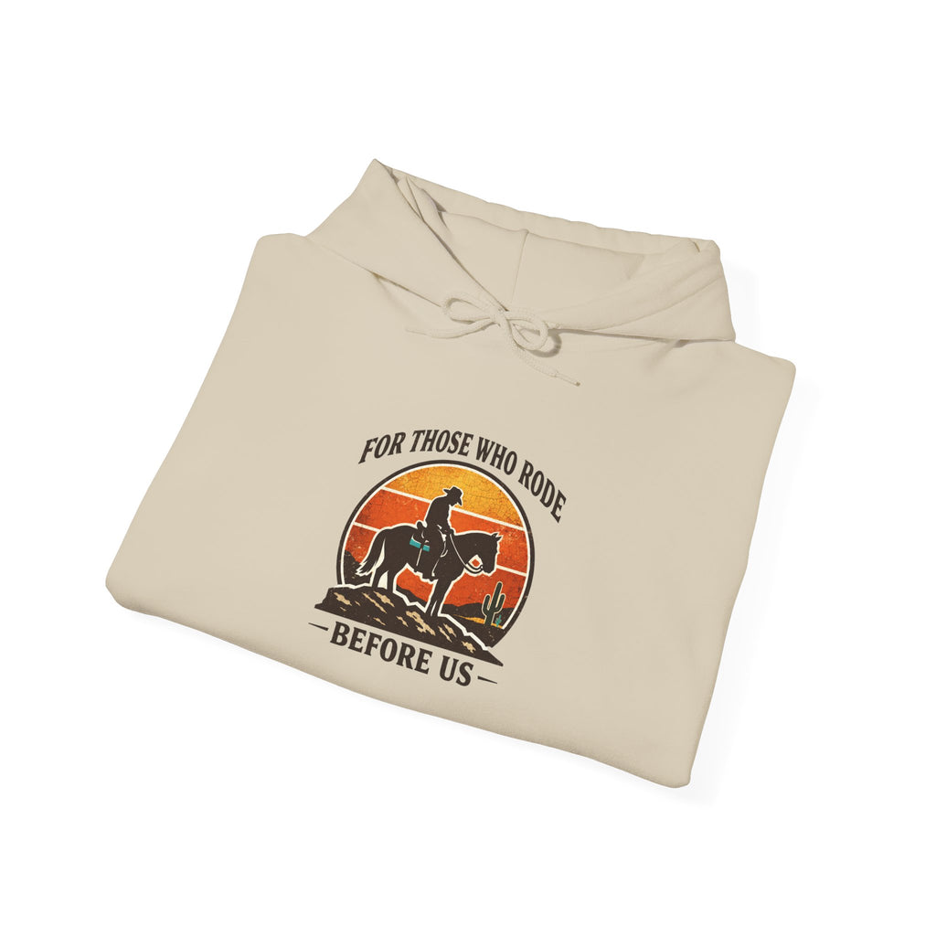 Cowboy Silhouette Hoodie | Western Americana, Vintage Frontier Rodeo