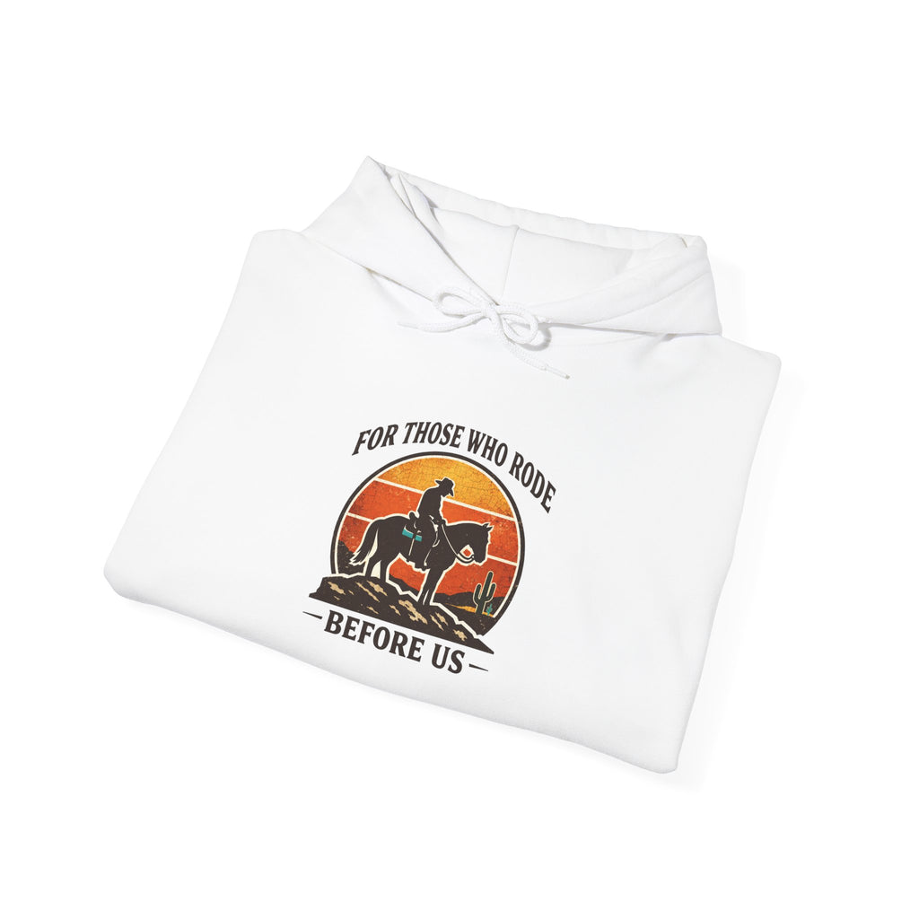 Cowboy Silhouette Hoodie | Western Americana, Vintage Frontier Rodeo