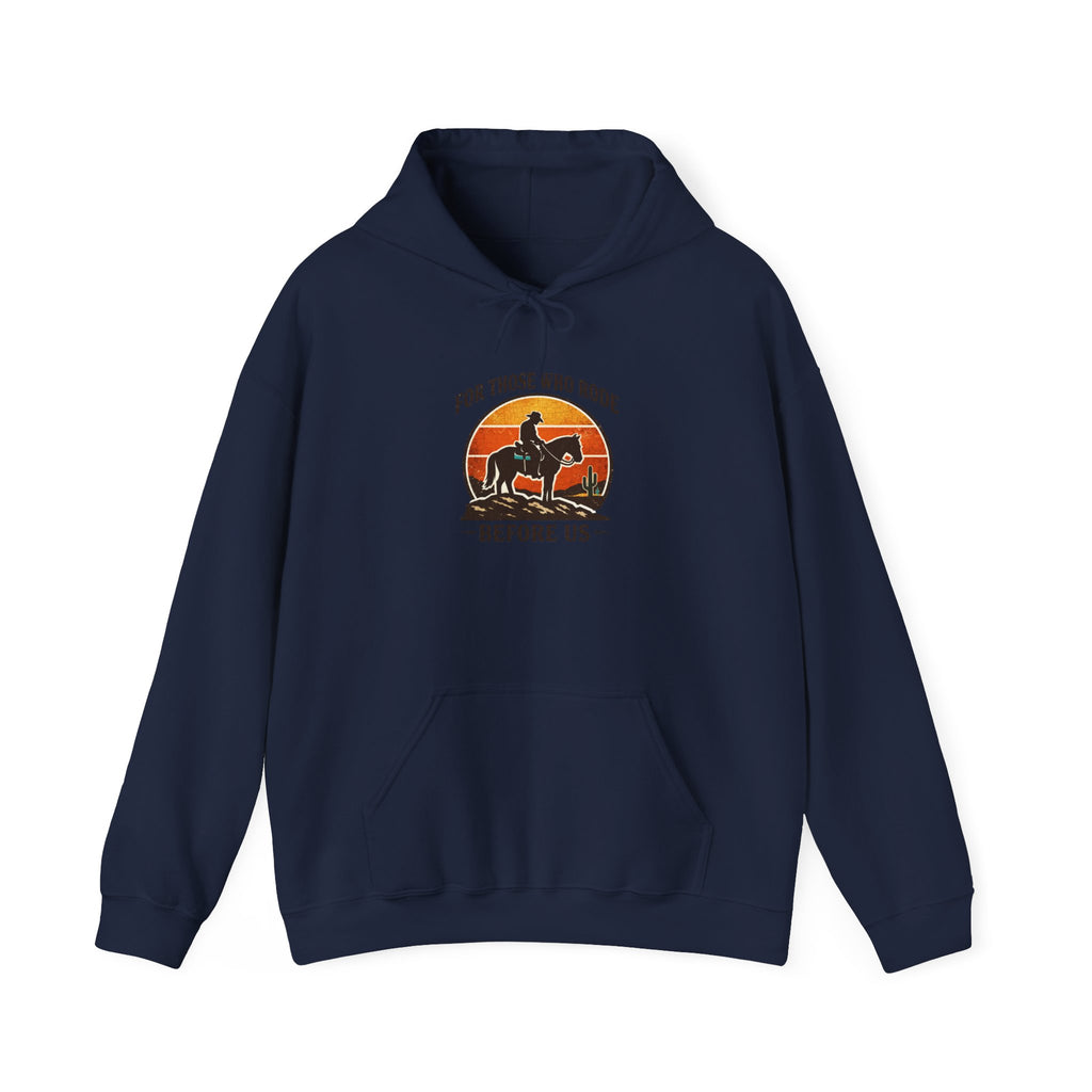 Cowboy Silhouette Hoodie | Western Americana, Vintage Frontier Rodeo