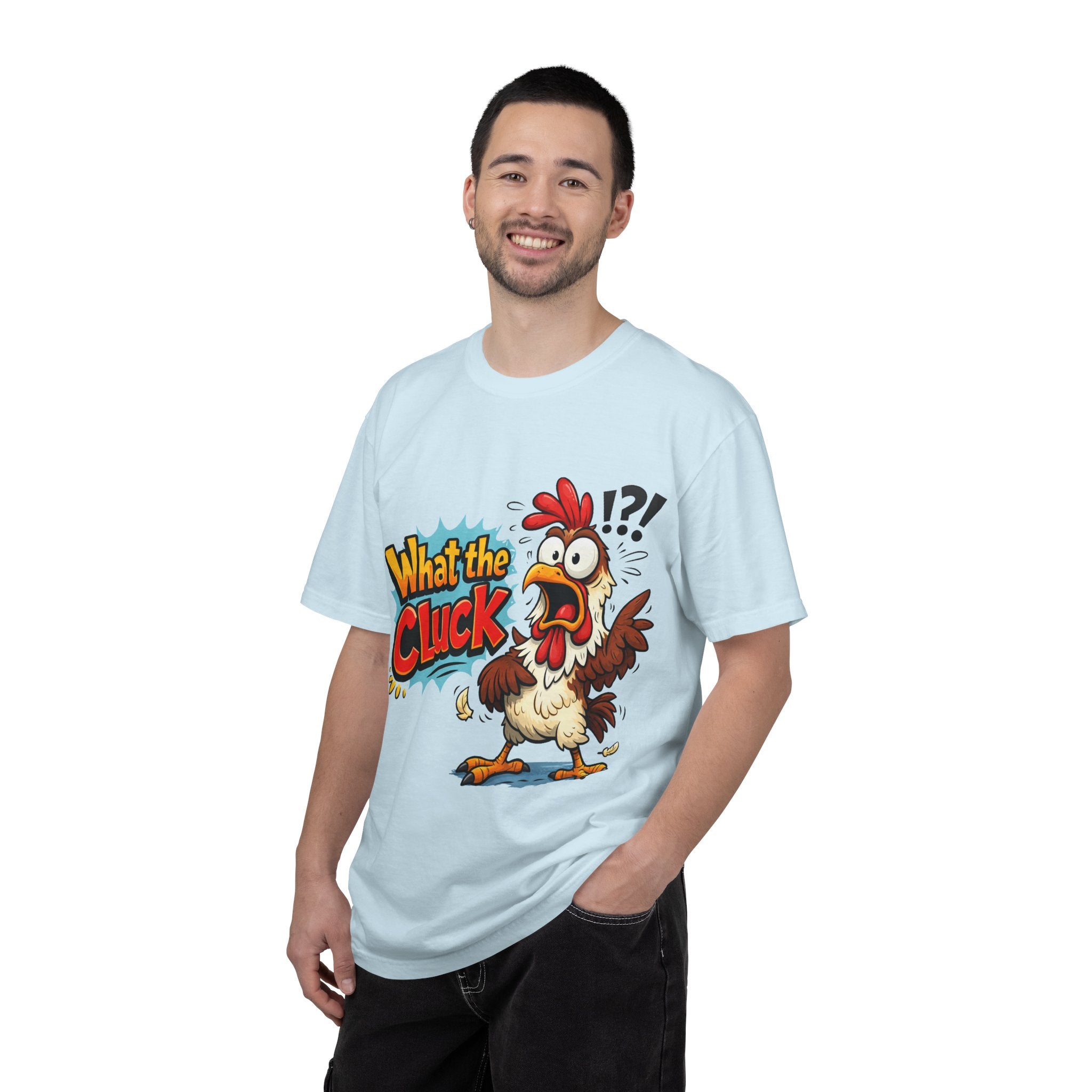 What the Cluck! Funny Chicken Graphic T-Shirt — Humorous Farm Animal Tee