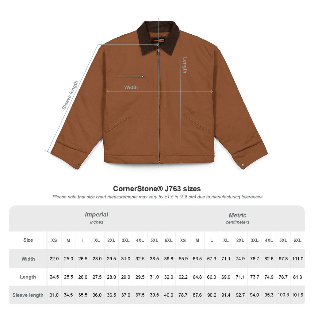 Beekeeper Duck Cloth Work Jacket — Embroidered Chest Logo, Durable Carpenter-Style Coat