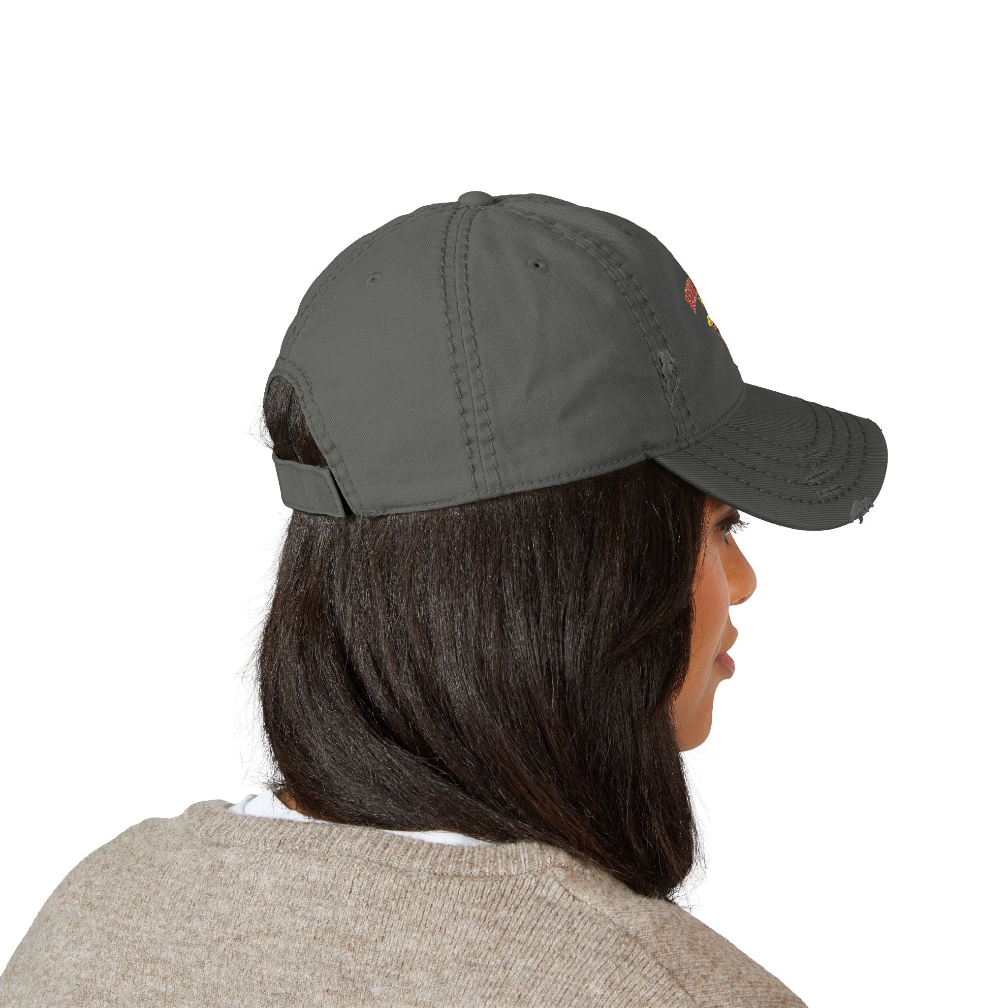 Beekeeper Embroidered Distressed Dad Hat — Vintage Beekeeping Cap