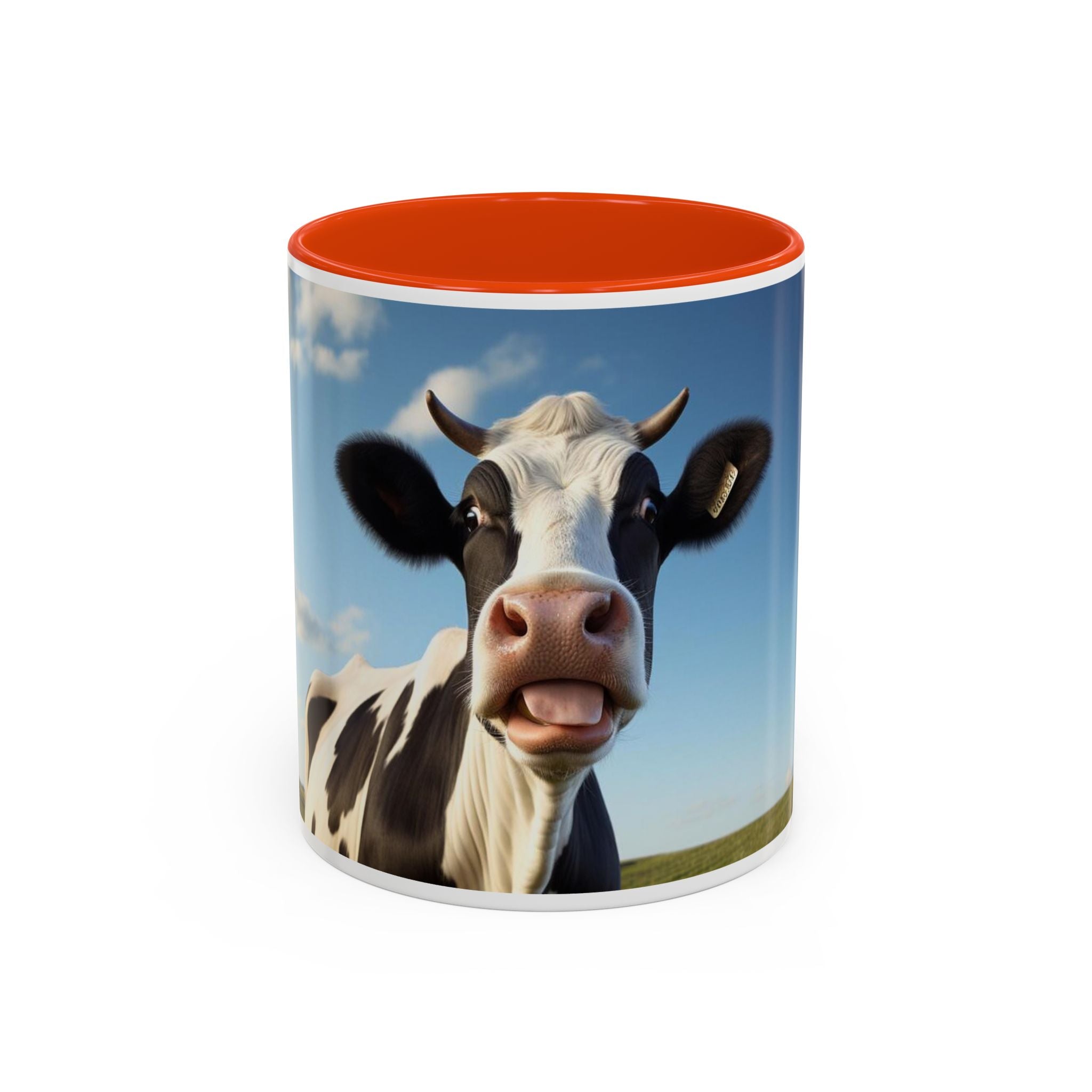 Cow Coffee Mug — Cute Cow Photo Ceramic Mug (11oz & 15oz)