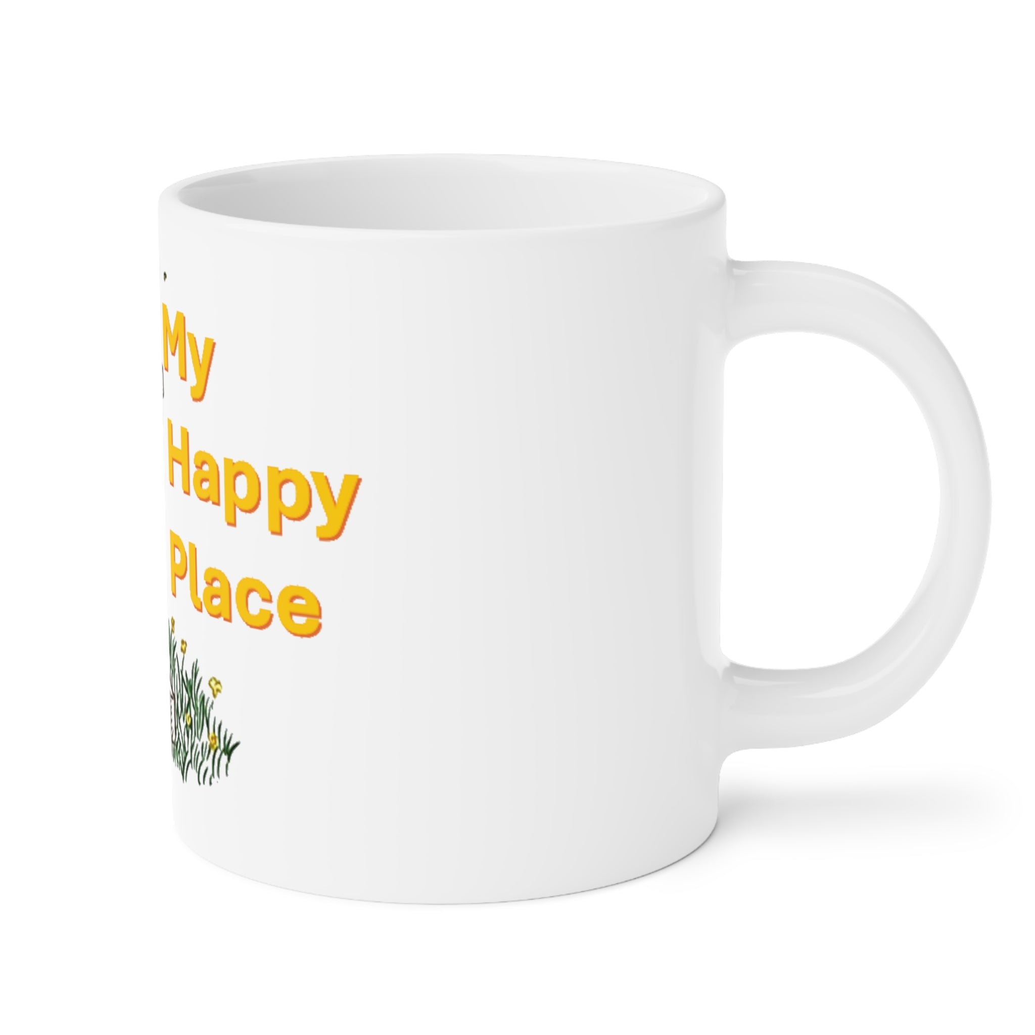 Beehive 'My Happy Place' Ceramic Mug — Beekeeper Gift