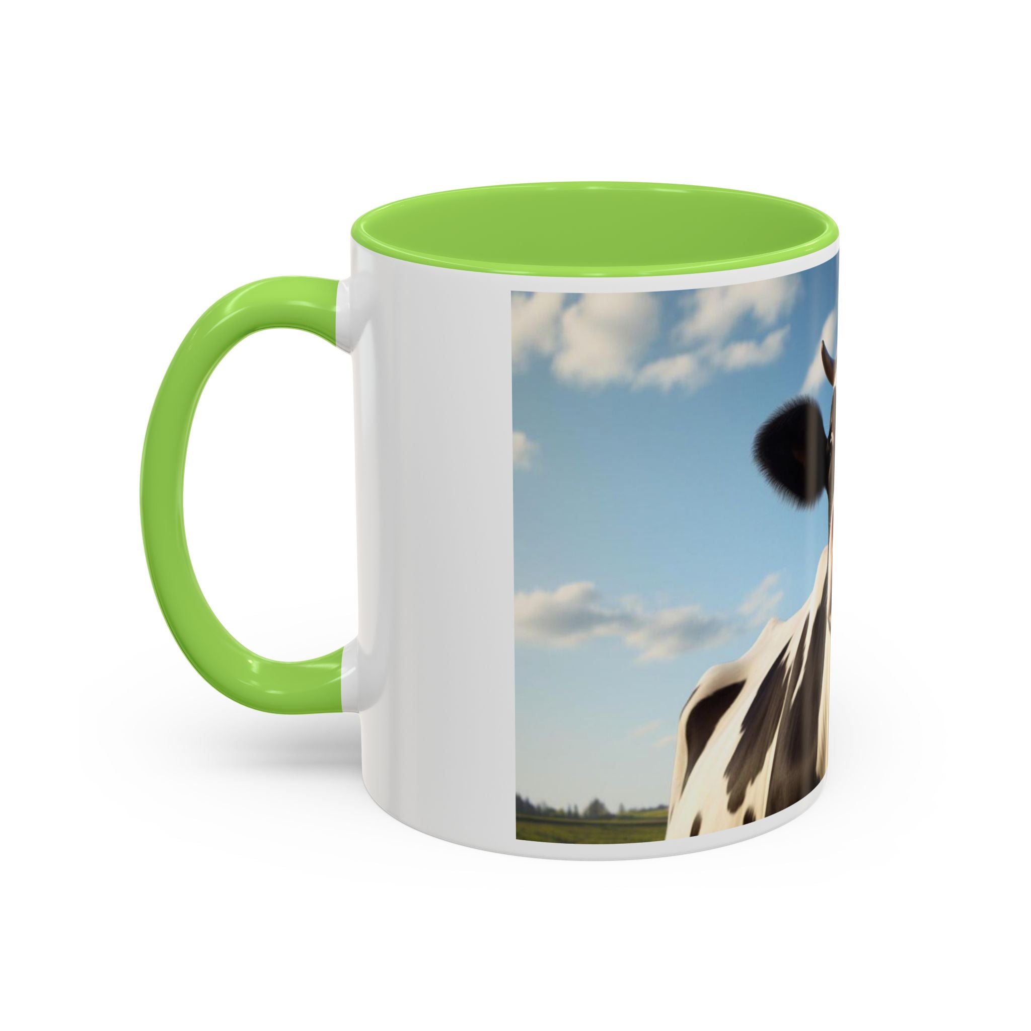 Cow Coffee Mug — Cute Cow Photo Ceramic Mug (11oz & 15oz)