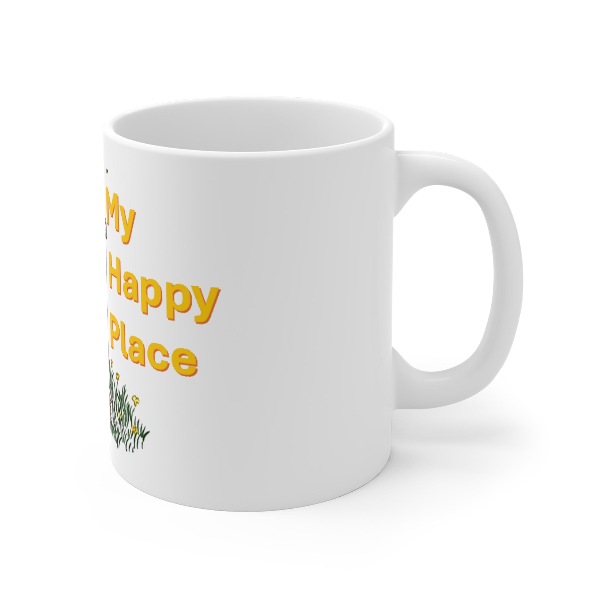 Beehive 'My Happy Place' Ceramic Mug — Beekeeper Gift