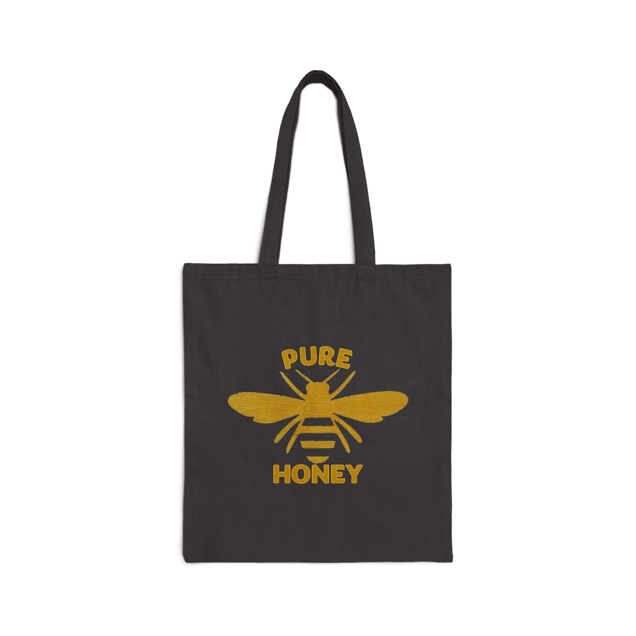 Pure Honey Bee Canvas Tote — Eco Grocery & Market Bag
