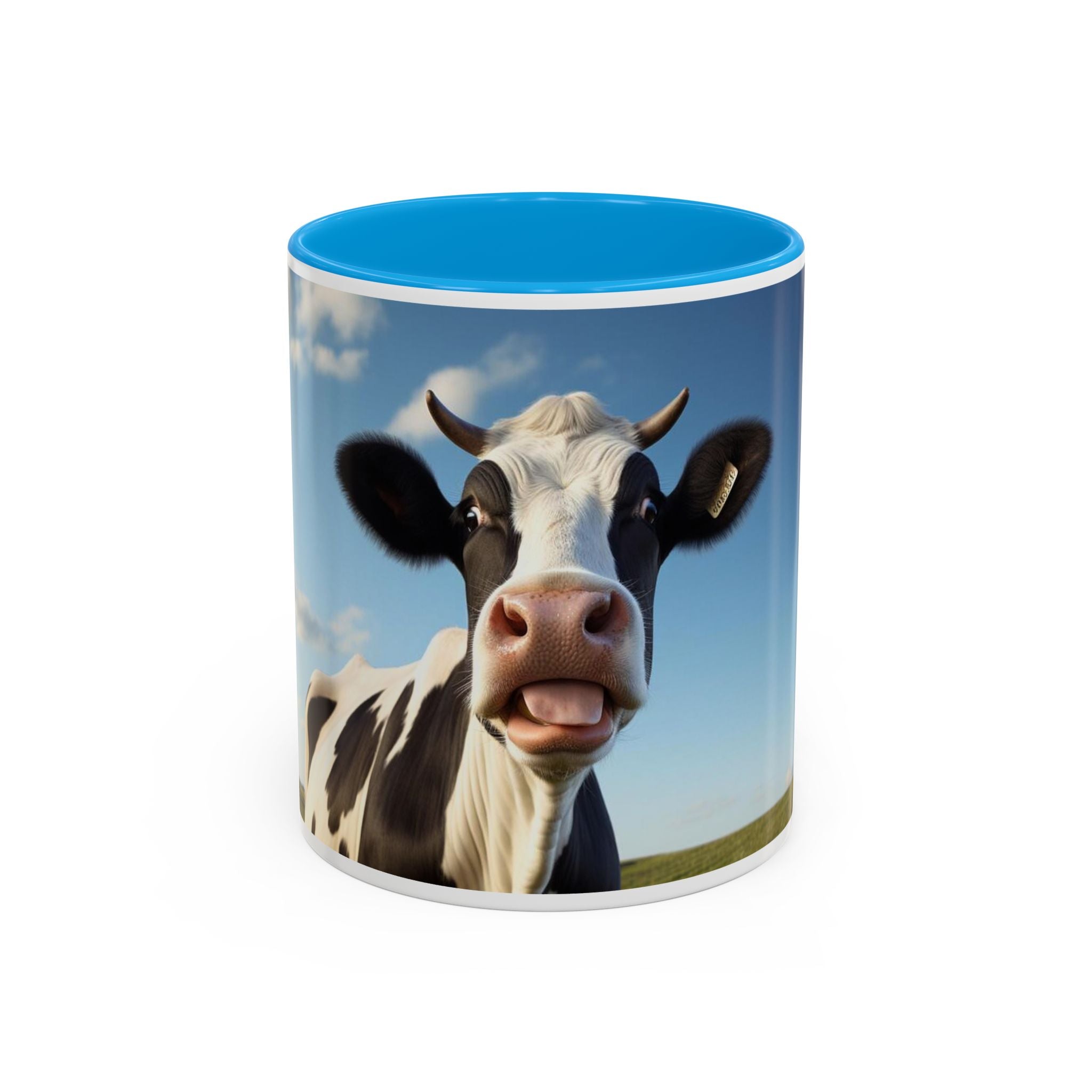 Cow Coffee Mug — Cute Cow Photo Ceramic Mug (11oz & 15oz)